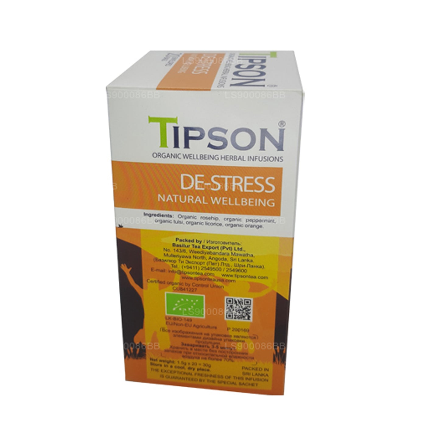 Tipson De-Stress Natural Wellbeing (30g) 20 Indkapslede teposer