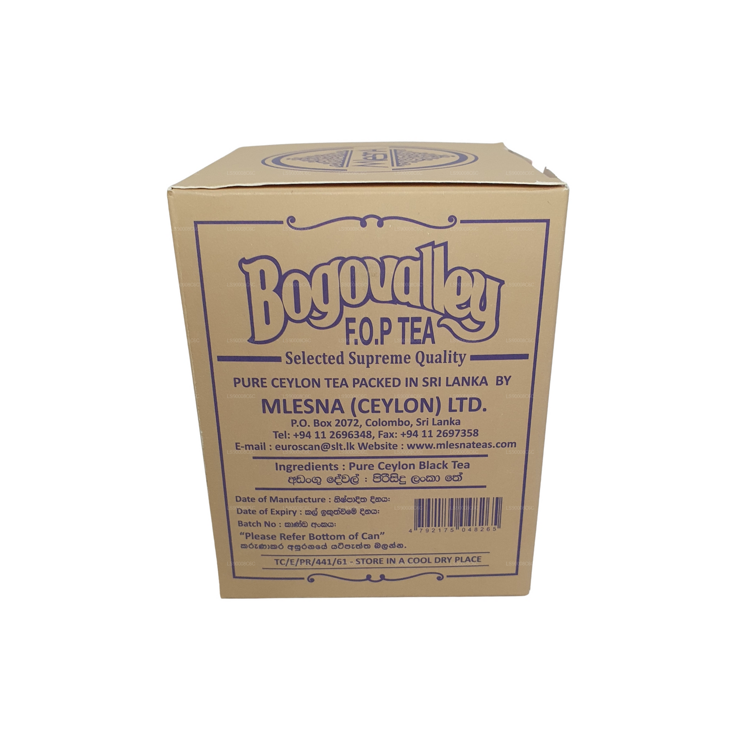 Mlesna Bogovalley F.O.P te-metaldåse (100 g)