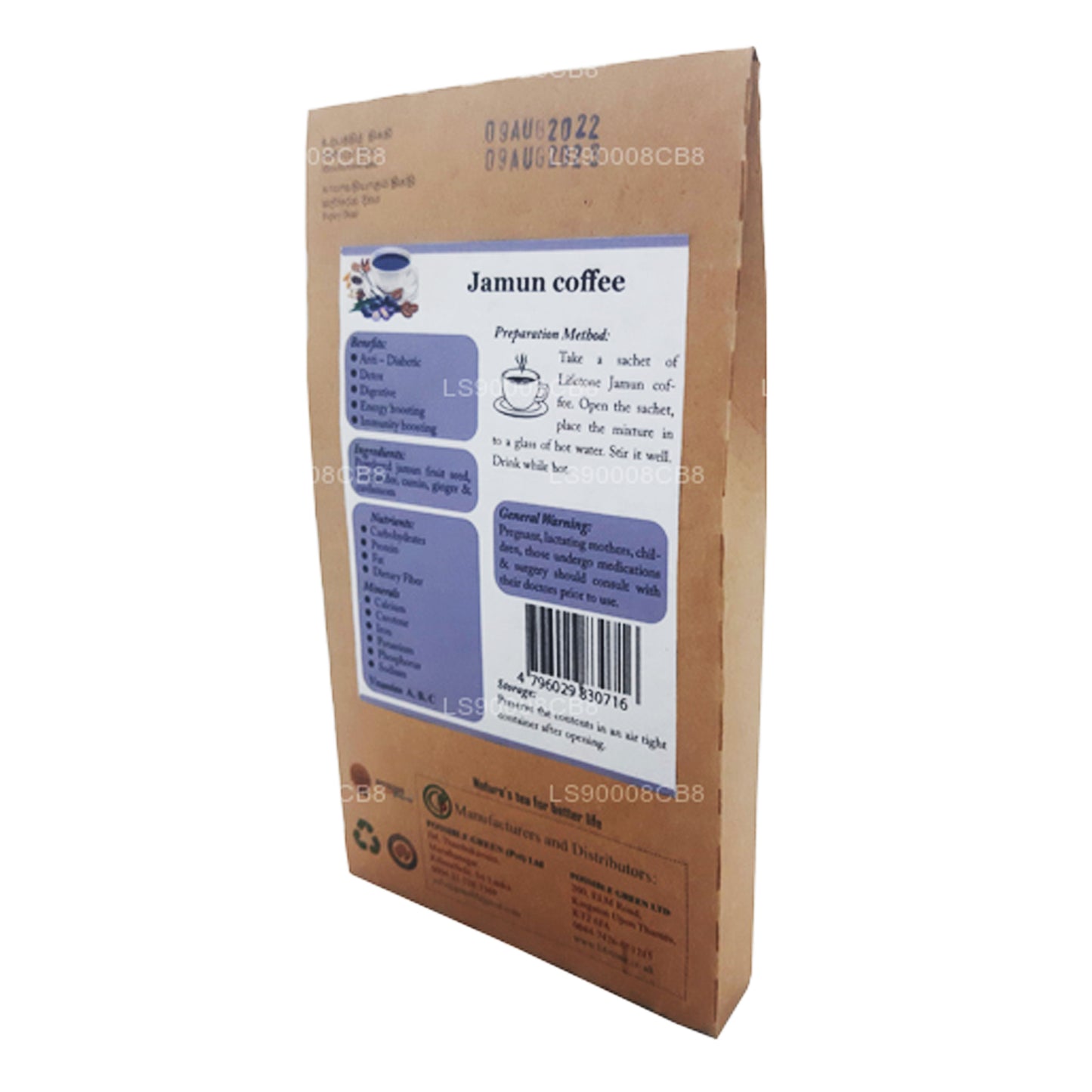 Lifetone Jamun Frø Kaffe (40g)