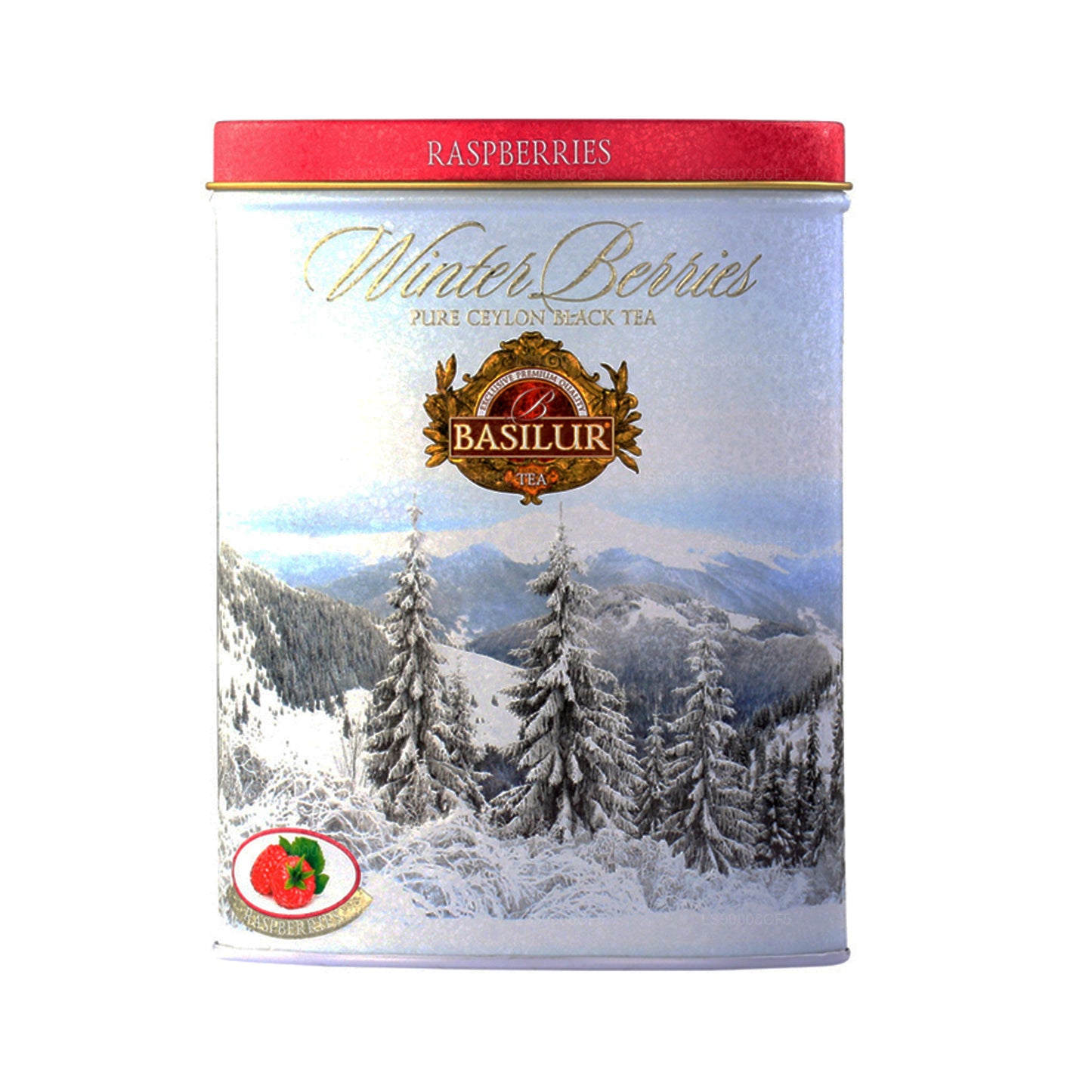 Basilur Vinterbær „Hindbær“ (100 g) Tin