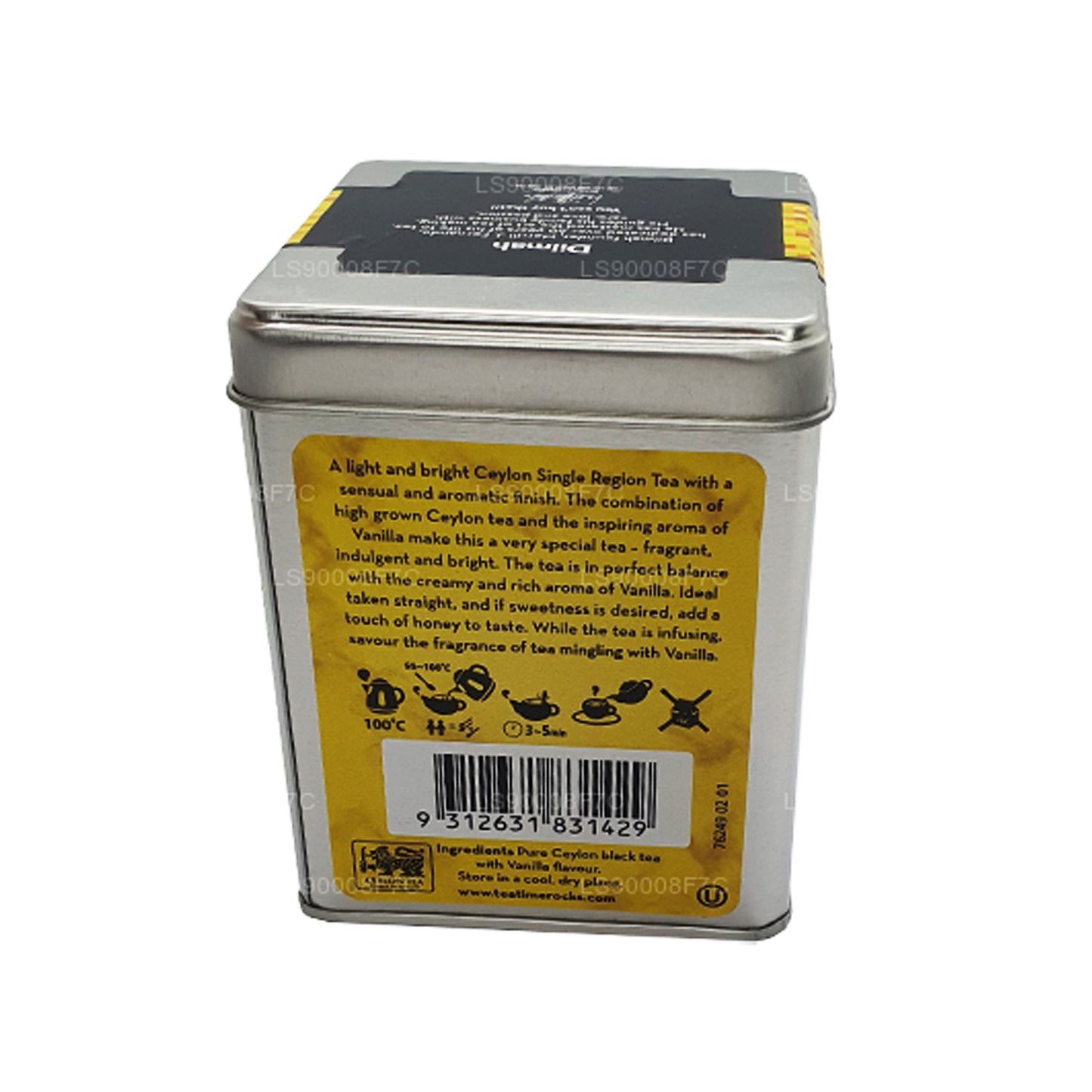 Dilmah T-serie vanille Ceylon te (100 g)