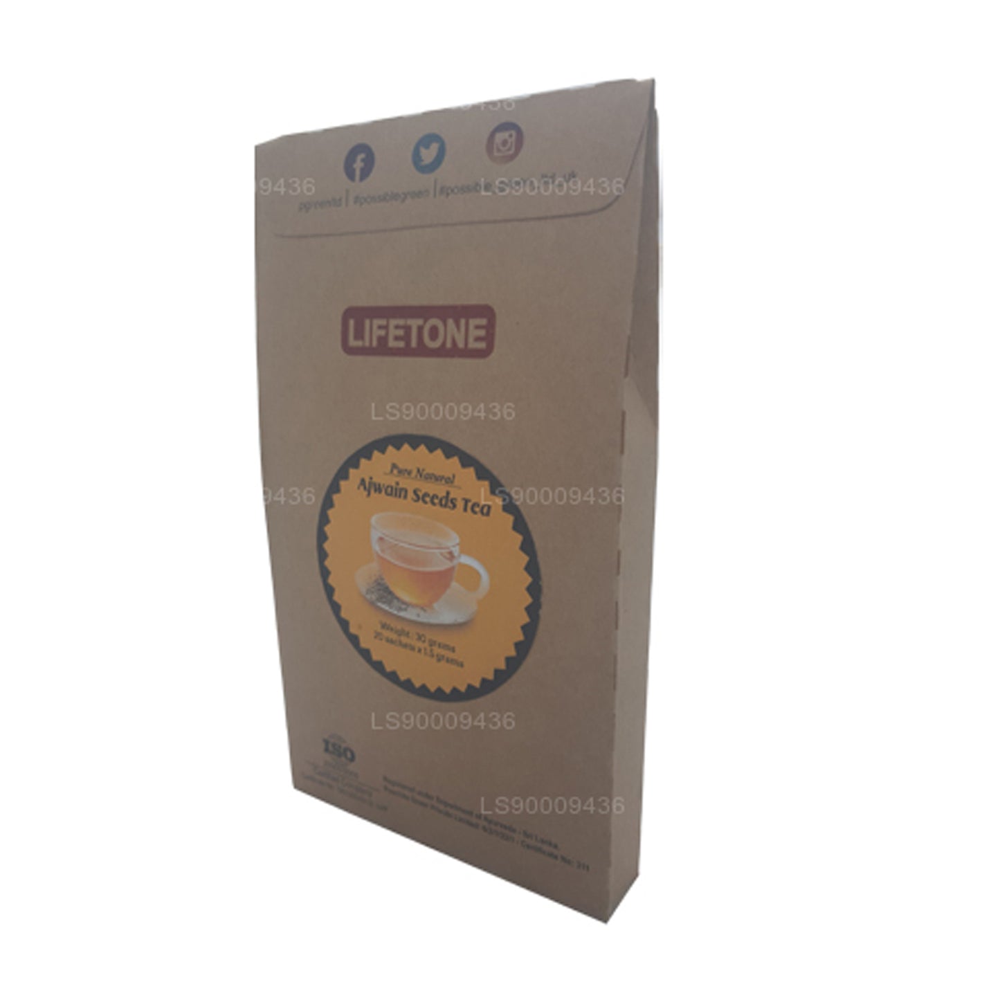 Lifetone Ajwain Seed Tea (30g) 20 Tea Bags
