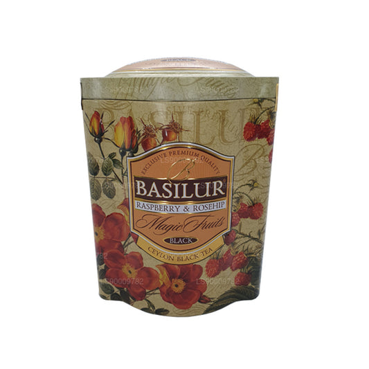 Basilur Magic frugter hindbær og hyben (100 g) Tin Caddy