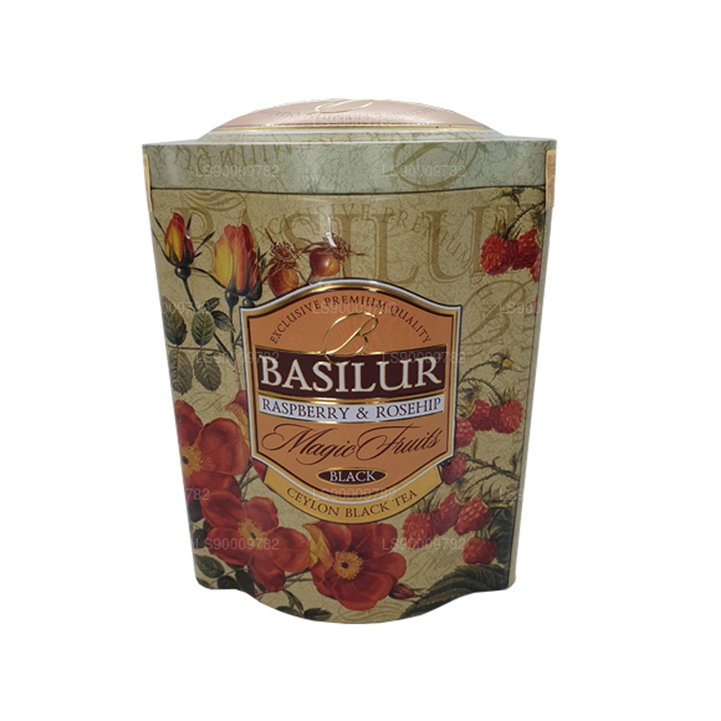 Basilur Magic frugter hindbær og hyben (100 g) Tin Caddy