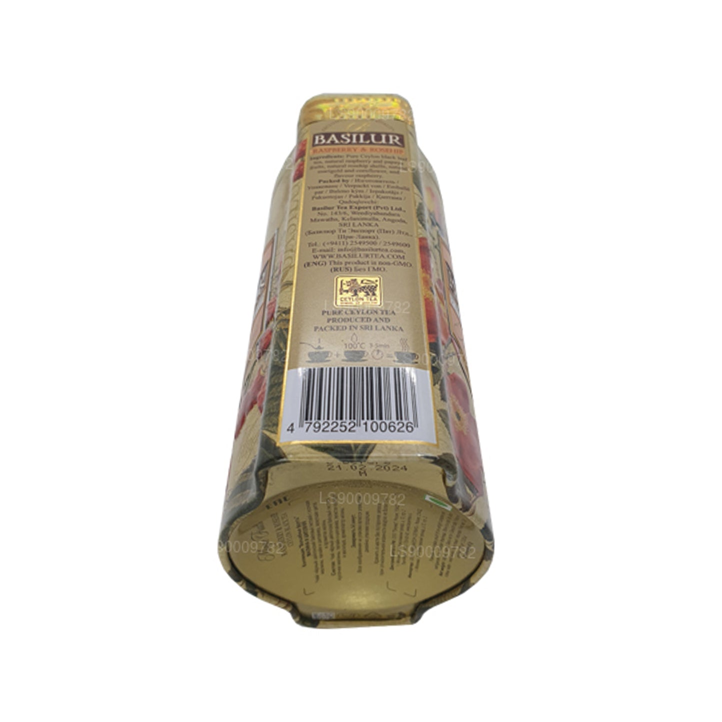 Basilur Magic frugter hindbær og hyben (100 g) Tin Caddy
