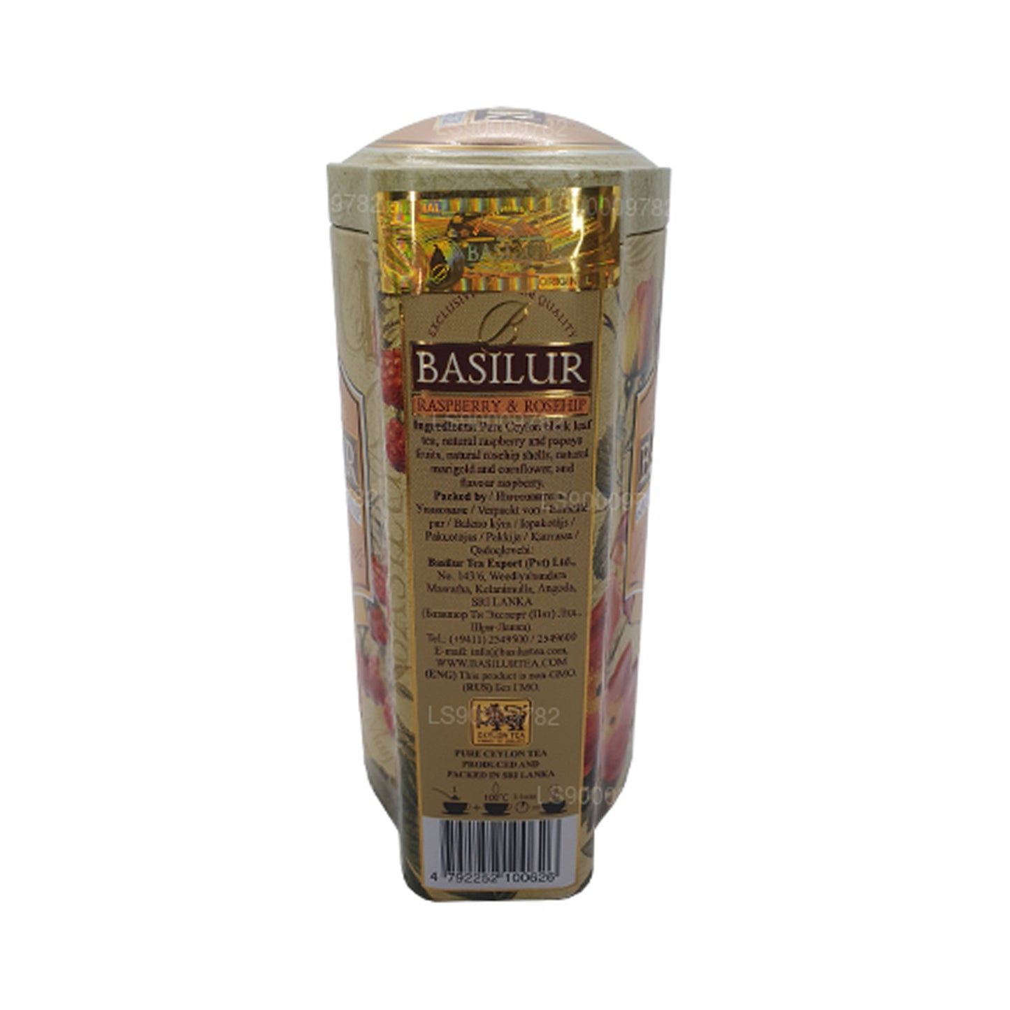 Basilur Magic frugter hindbær og hyben (100 g) Tin Caddy