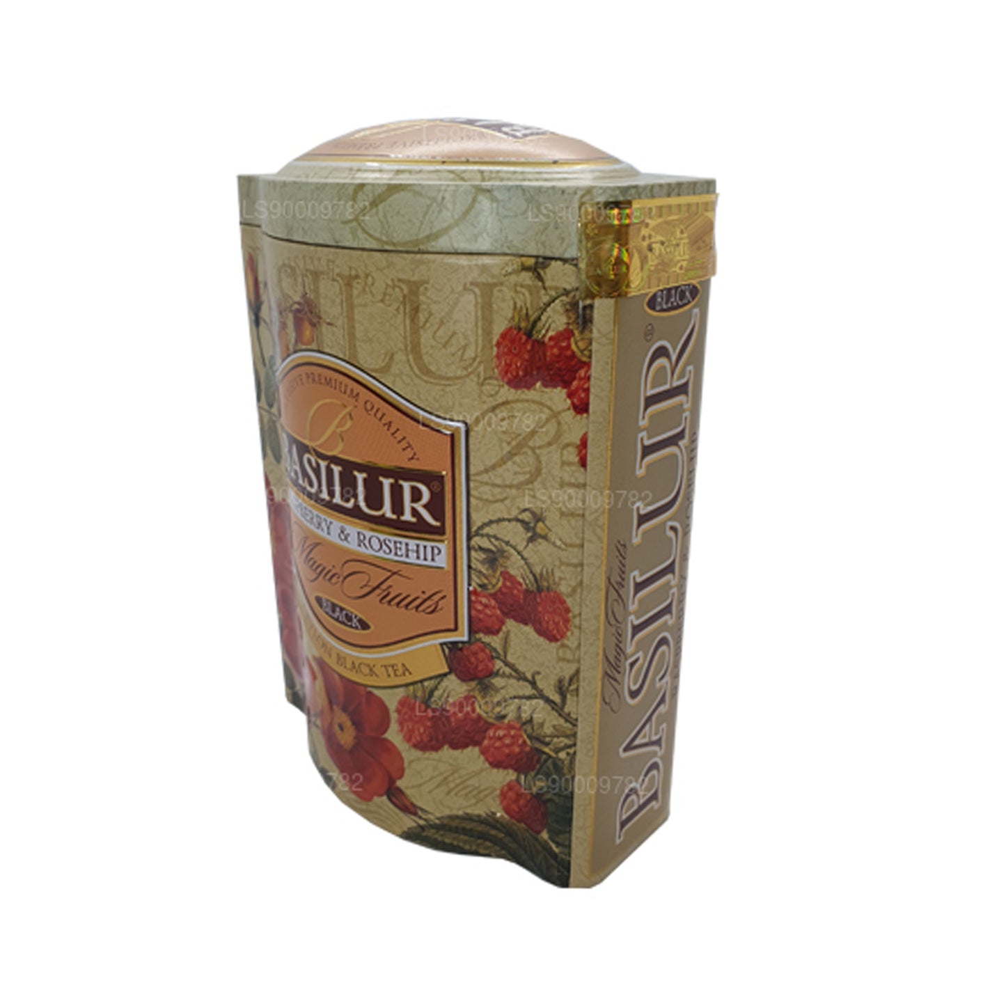 Basilur Magic frugter hindbær og hyben (100 g) Tin Caddy