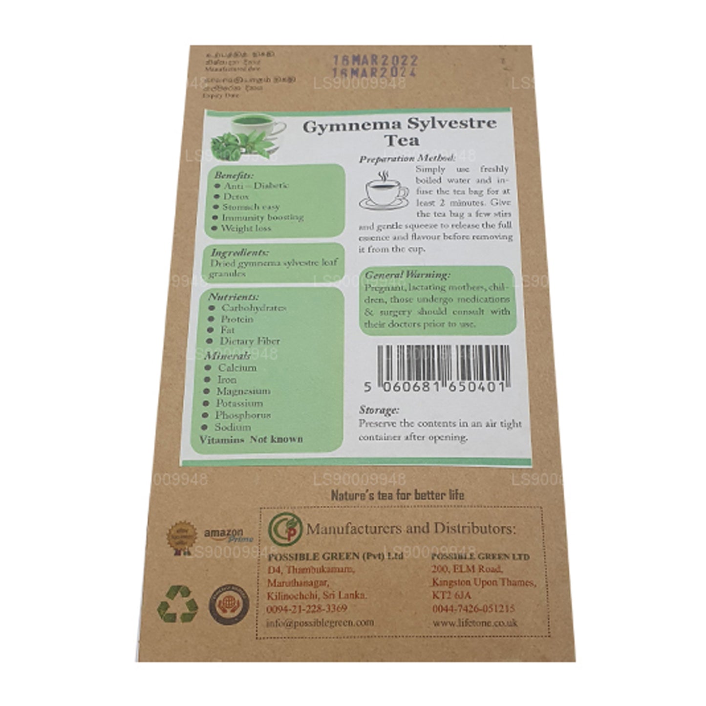 Lifetone Gymnema Sylvester Te (40 g)