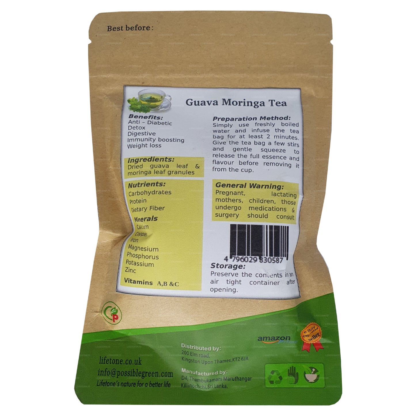 Lifetone Guava Moringa Te (30 g)