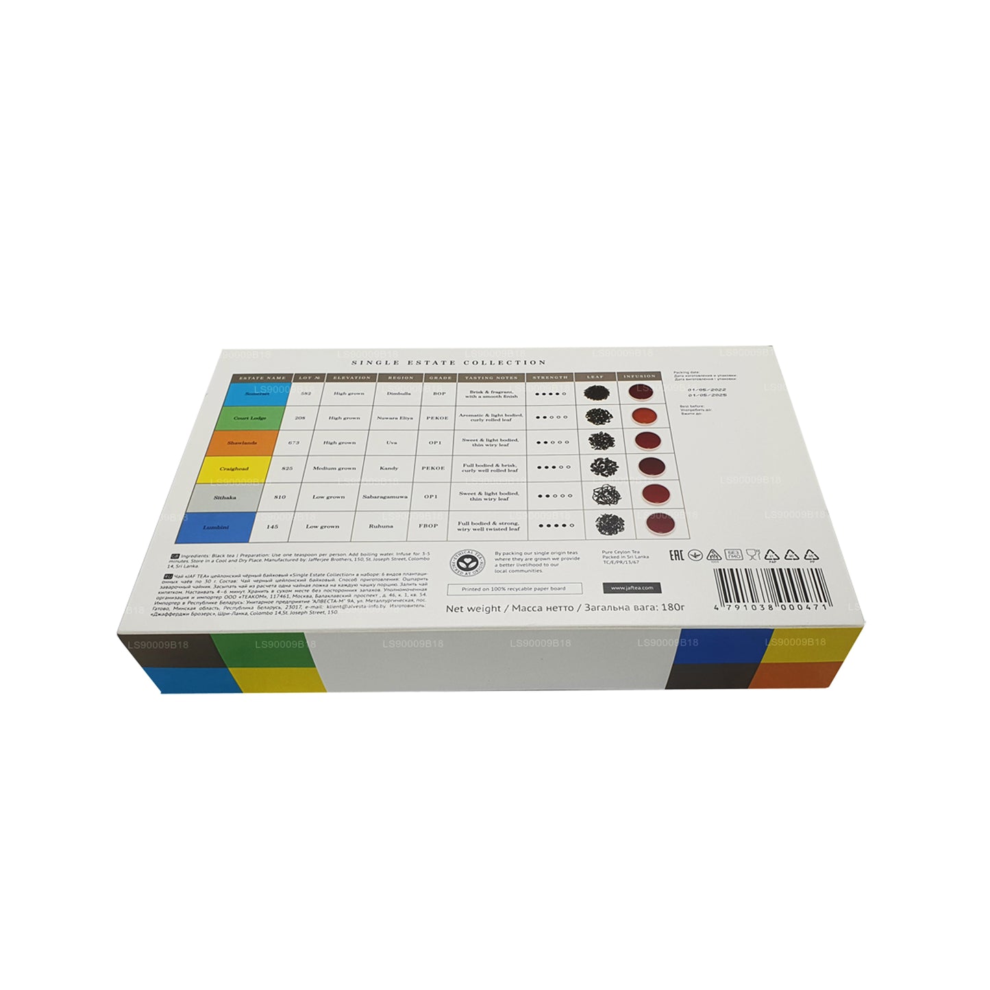 Jaf te enkelt ejendom samling (180g)