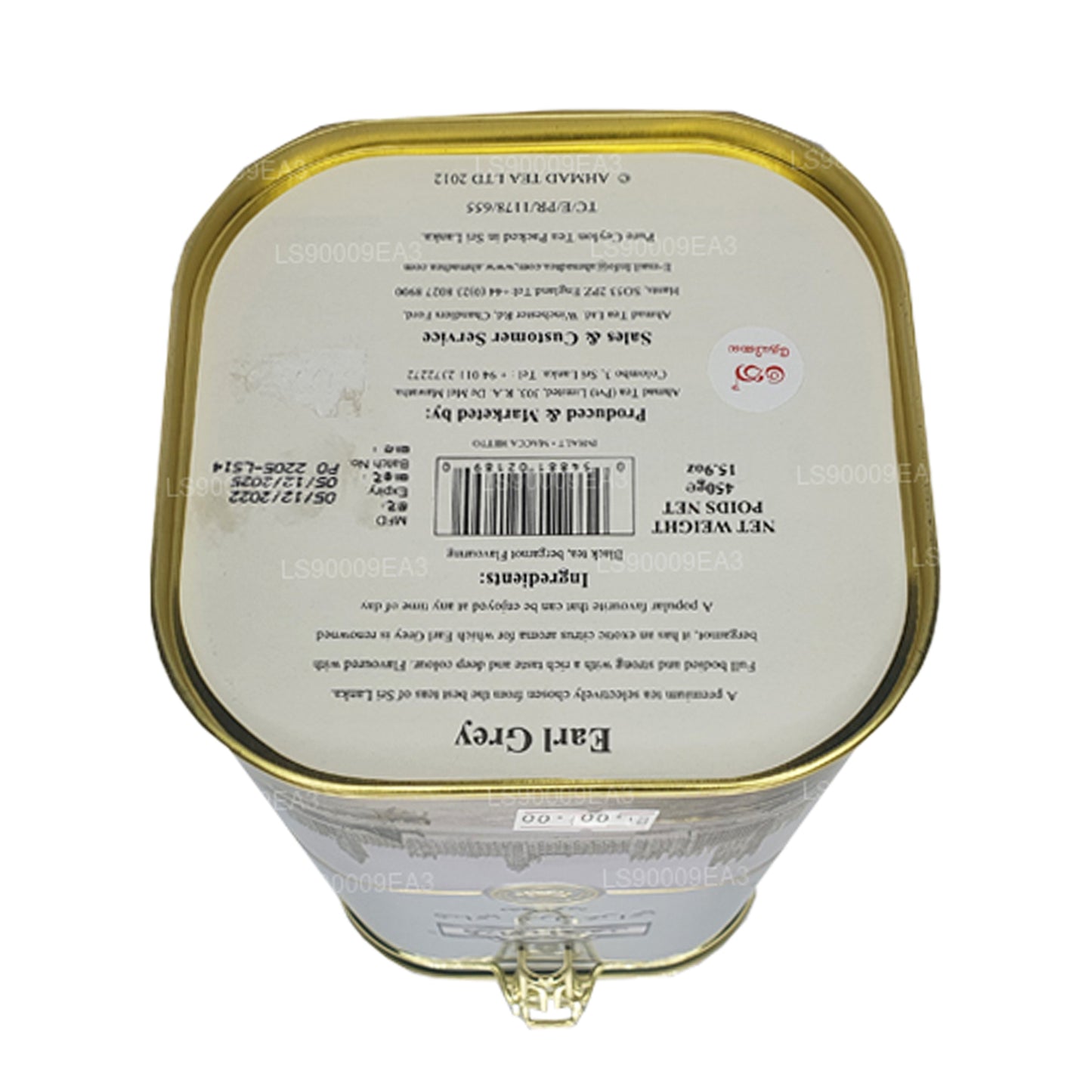 Ahamad Earl Grey sort te med bergamot smag (450 g)
