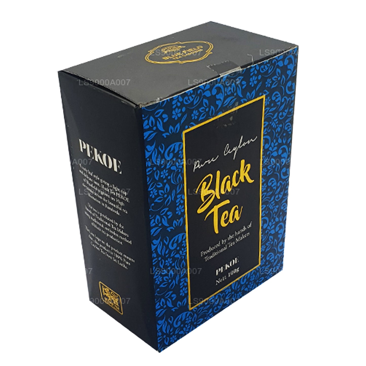 Blå felt ren Ceylon PEKOE kvalitet sort løs te (100 g)