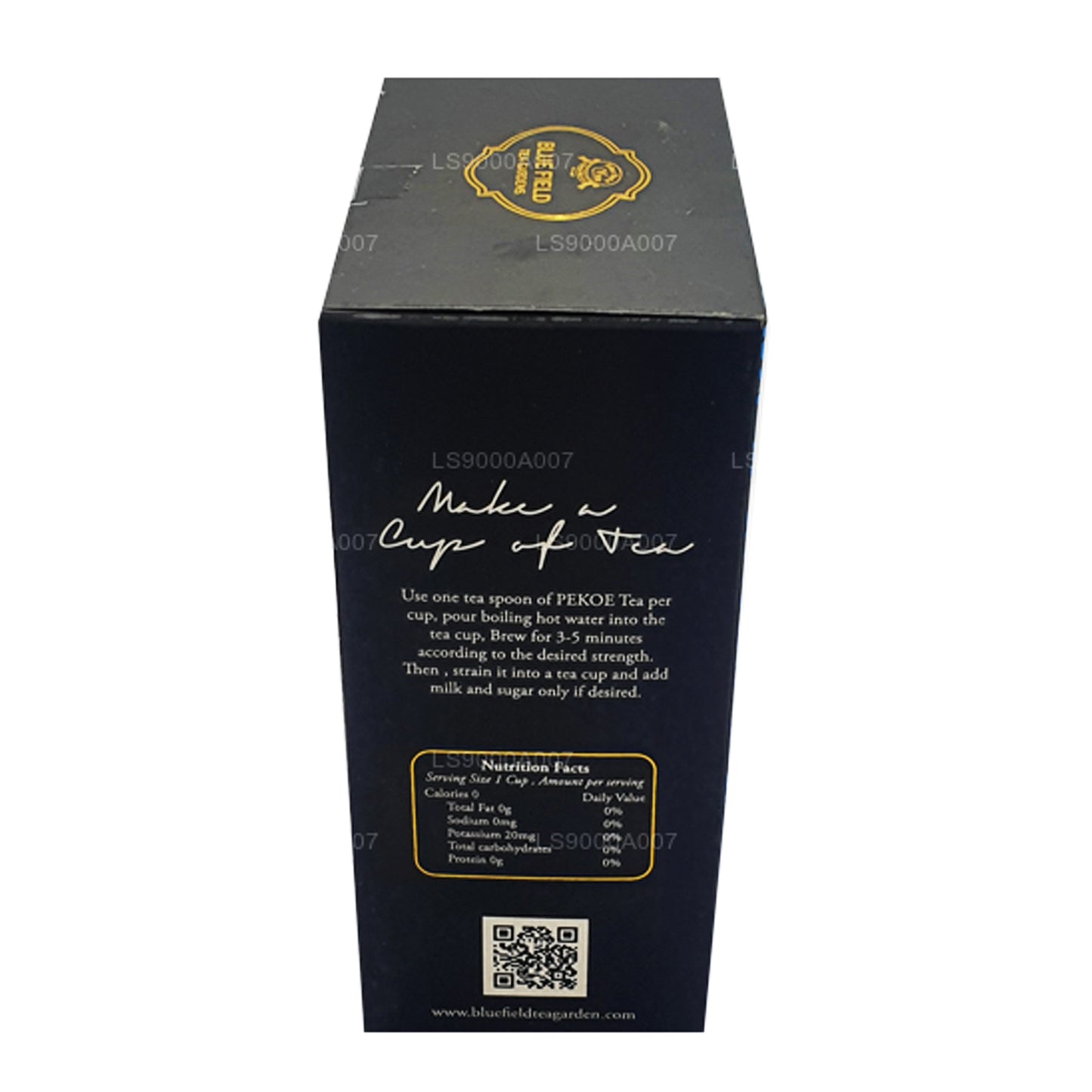 Blå felt ren Ceylon PEKOE kvalitet sort løs te (100 g)