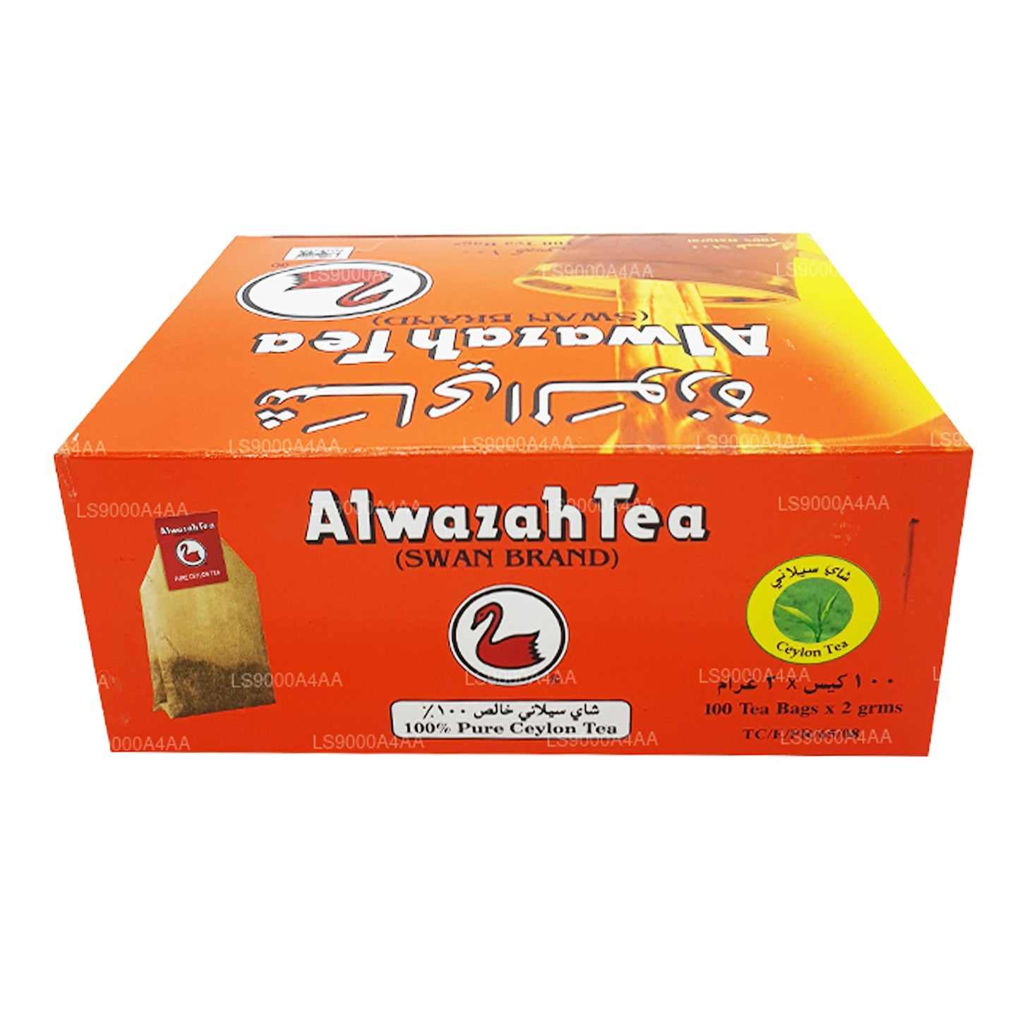 Alwazah Pure Ceylon Sort Te 100 Tebreve (200g)