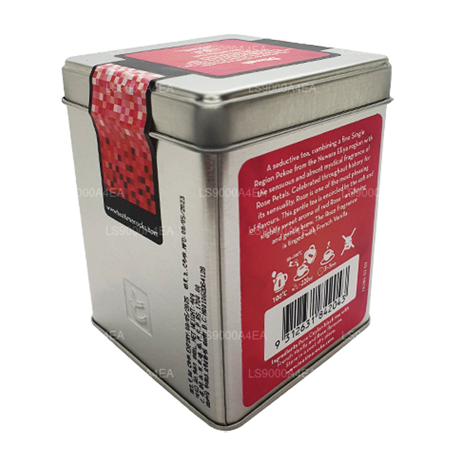 Dilmah T-serie Rose med fransk vanilje 20 teposer Leaf te (40g)