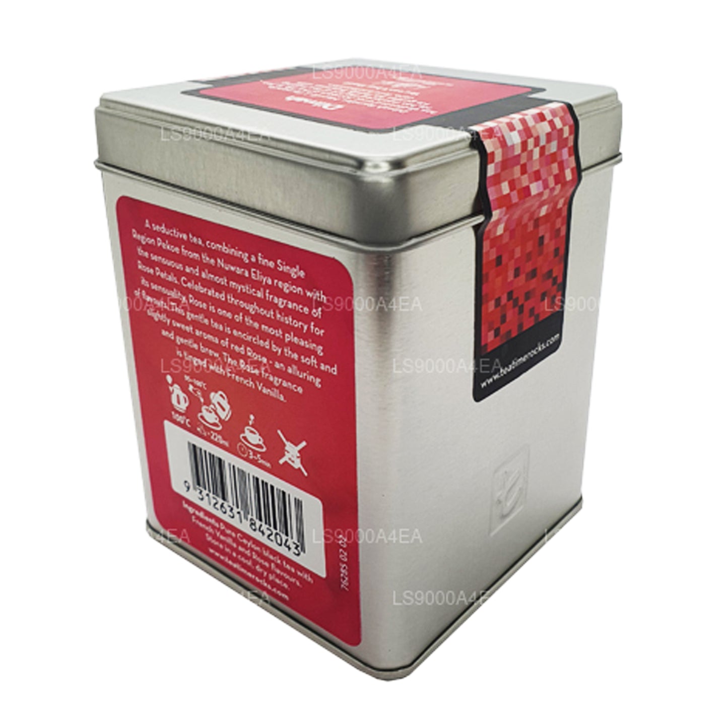 Dilmah T-serie Rose med fransk vanilje 20 teposer Leaf te (40g)