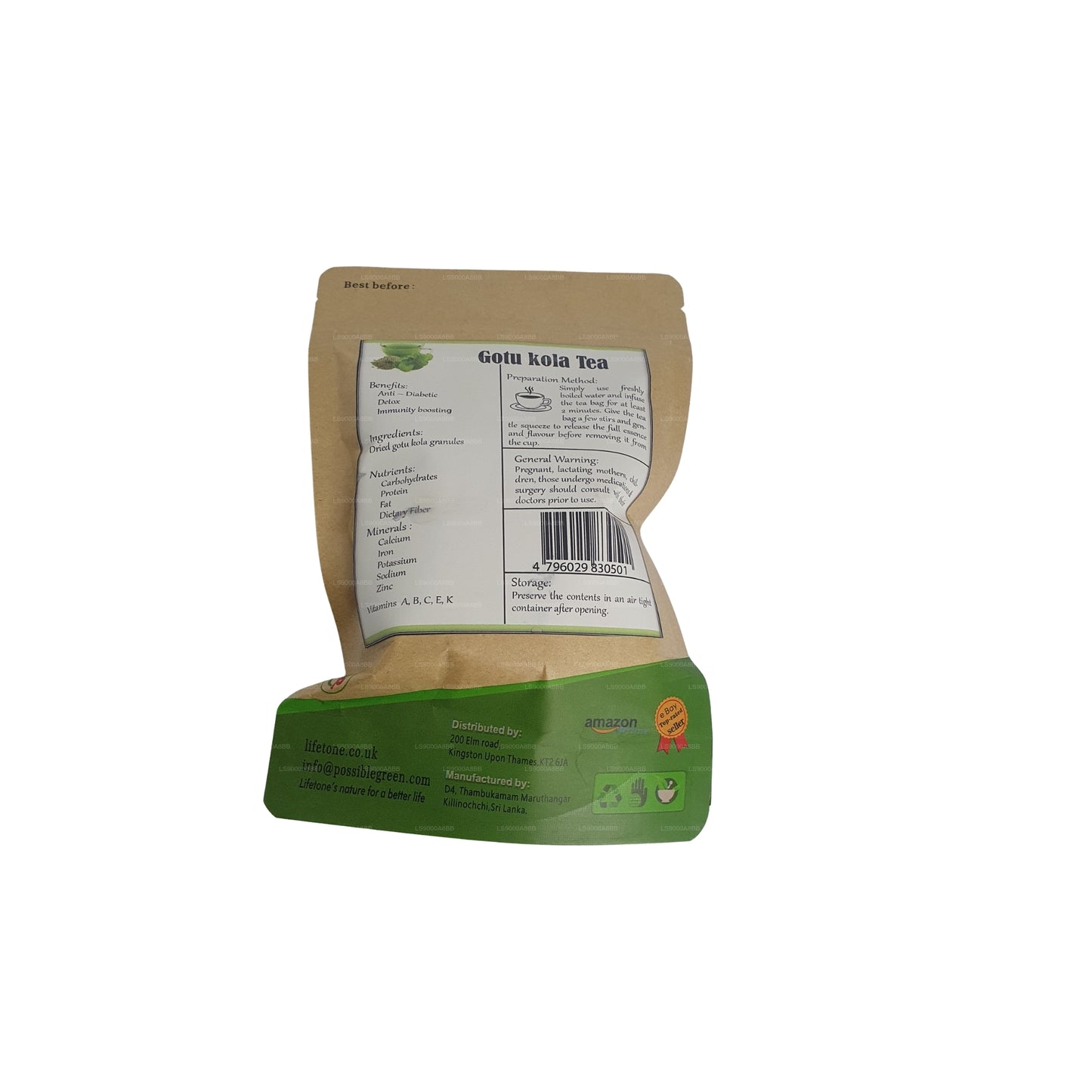 Lifetone Gotukola te (30g)