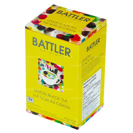 Battler Original Citron Sort Te (40g) 20 Teposer