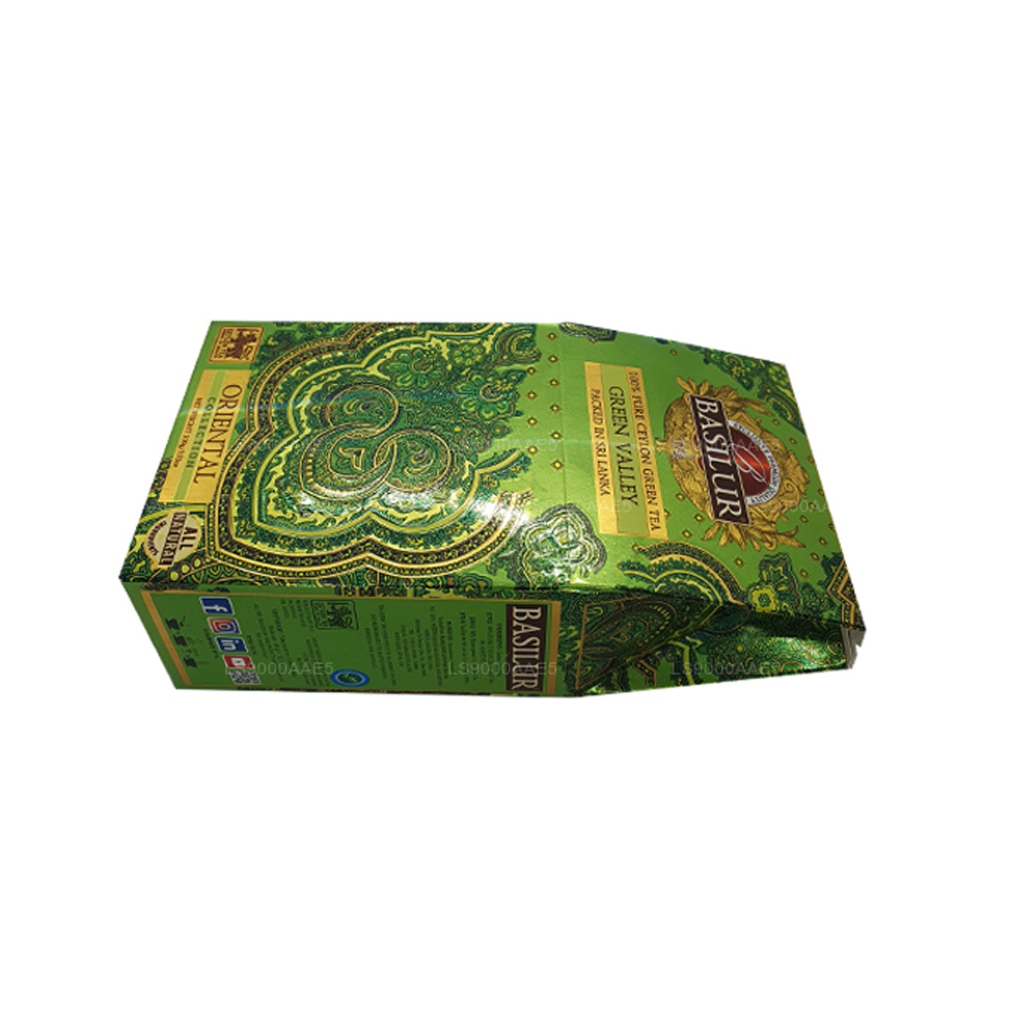 Basilur Oriental Green Valley grøn te (100 g)