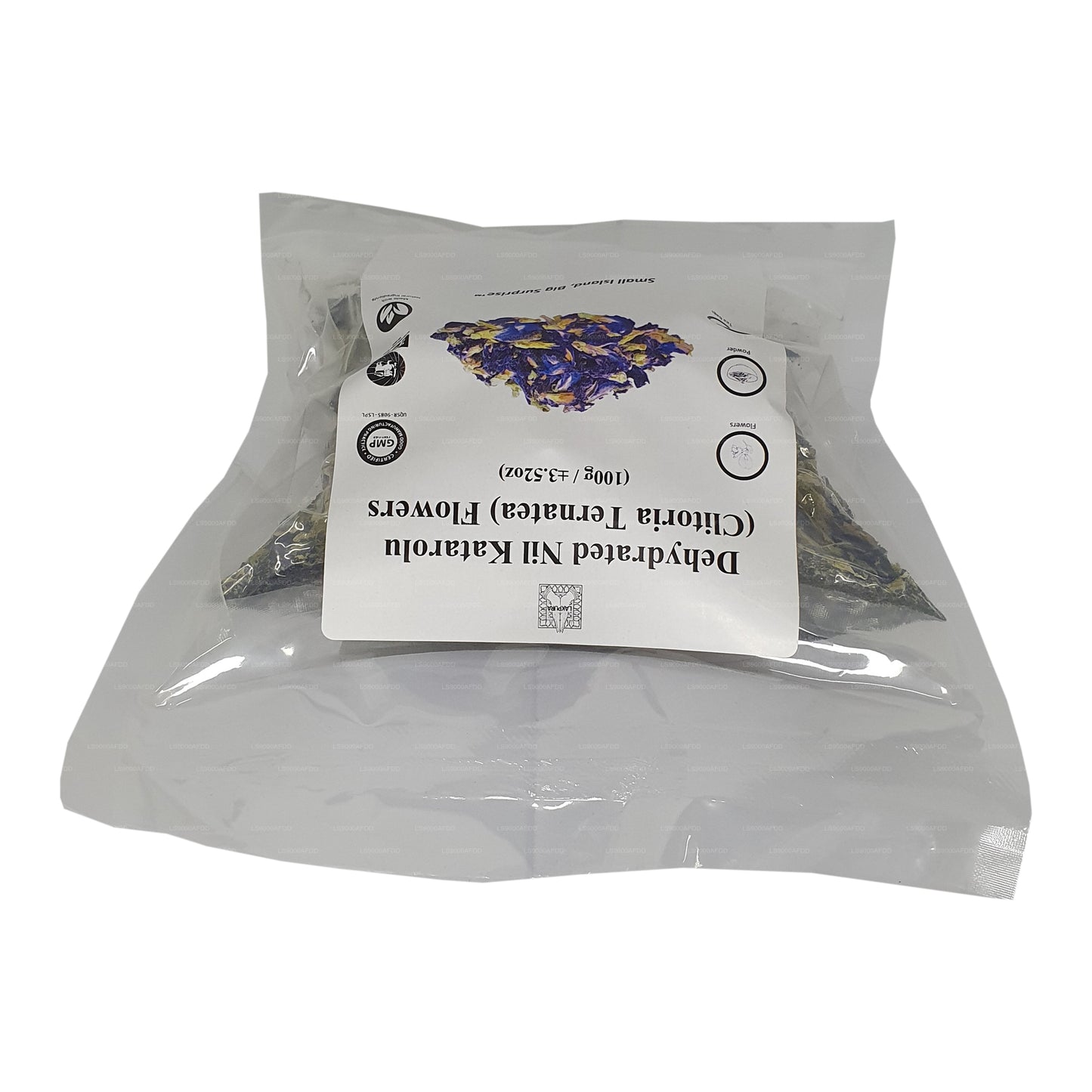 Lakpura® Dehydrerede Sommerfuglærteblomster (Nil Katarolu; Clitoria Ternatea).