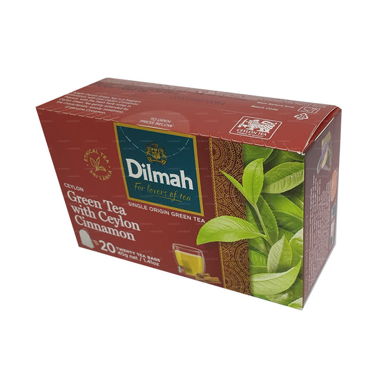 Dilmah Ceylon grøn te med Ceylon kanel (40g) 20 teposer