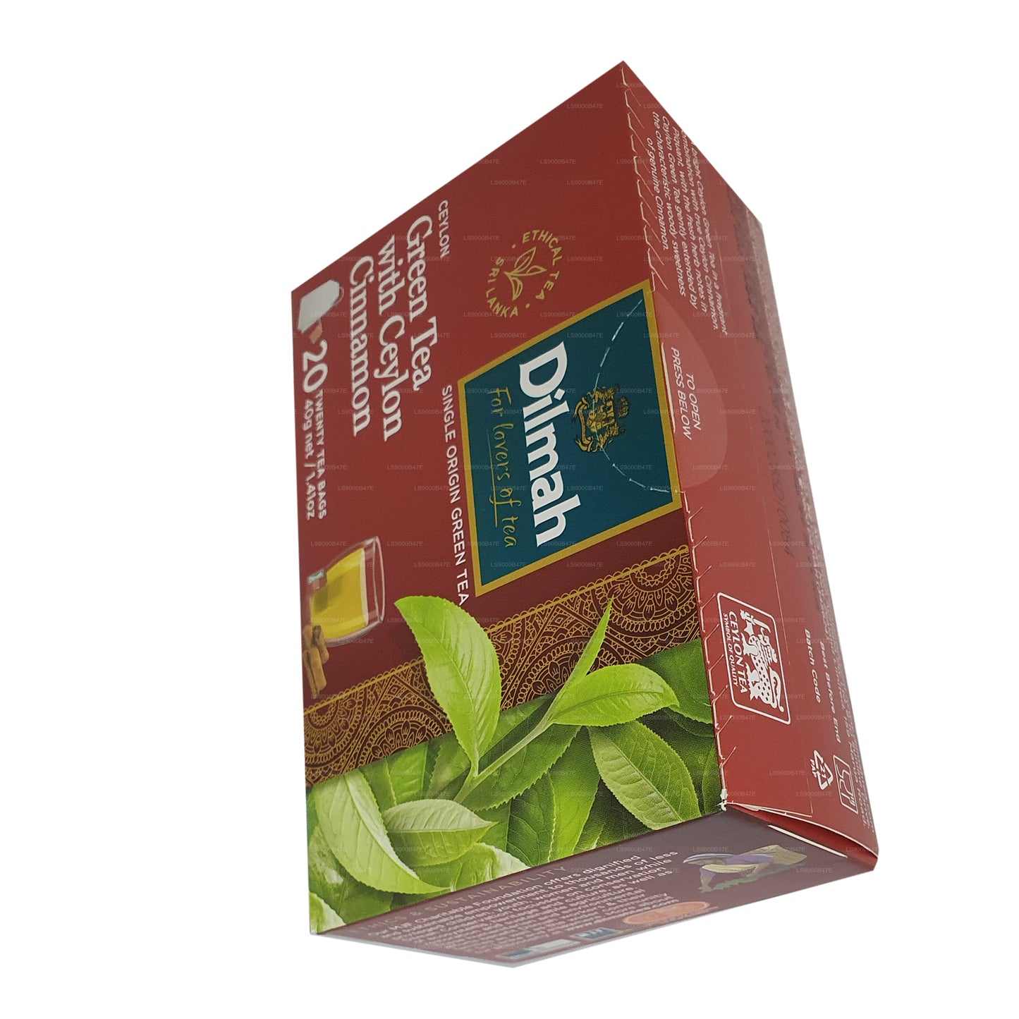 Dilmah Ceylon grøn te med Ceylon kanel (40g) 20 teposer