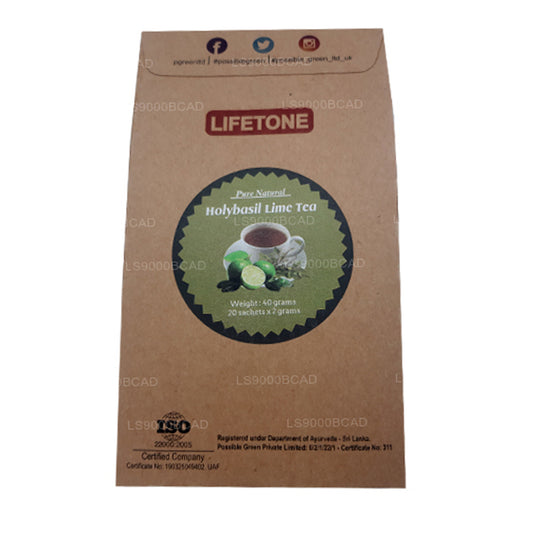 Lifetone hellige basilikum lime te (40g)
