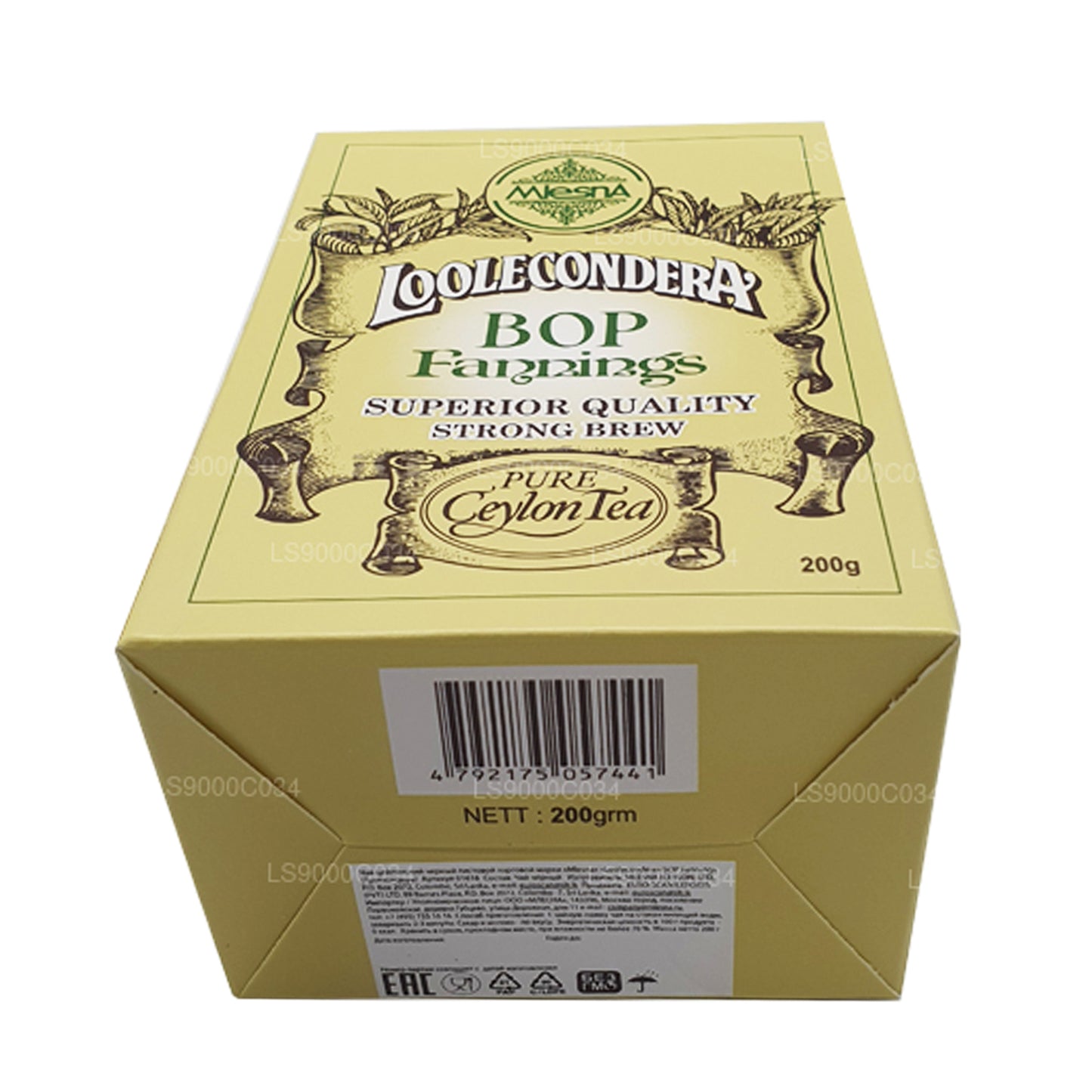 Mlesna Loolecondera BOP Fannings Strong Brew løs te (200 g)