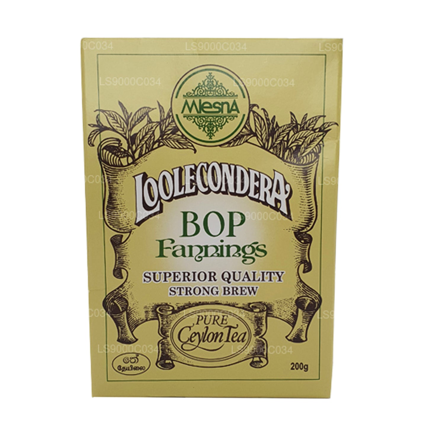 Mlesna Loolecondera BOP Fannings Strong Brew løs te (200 g)