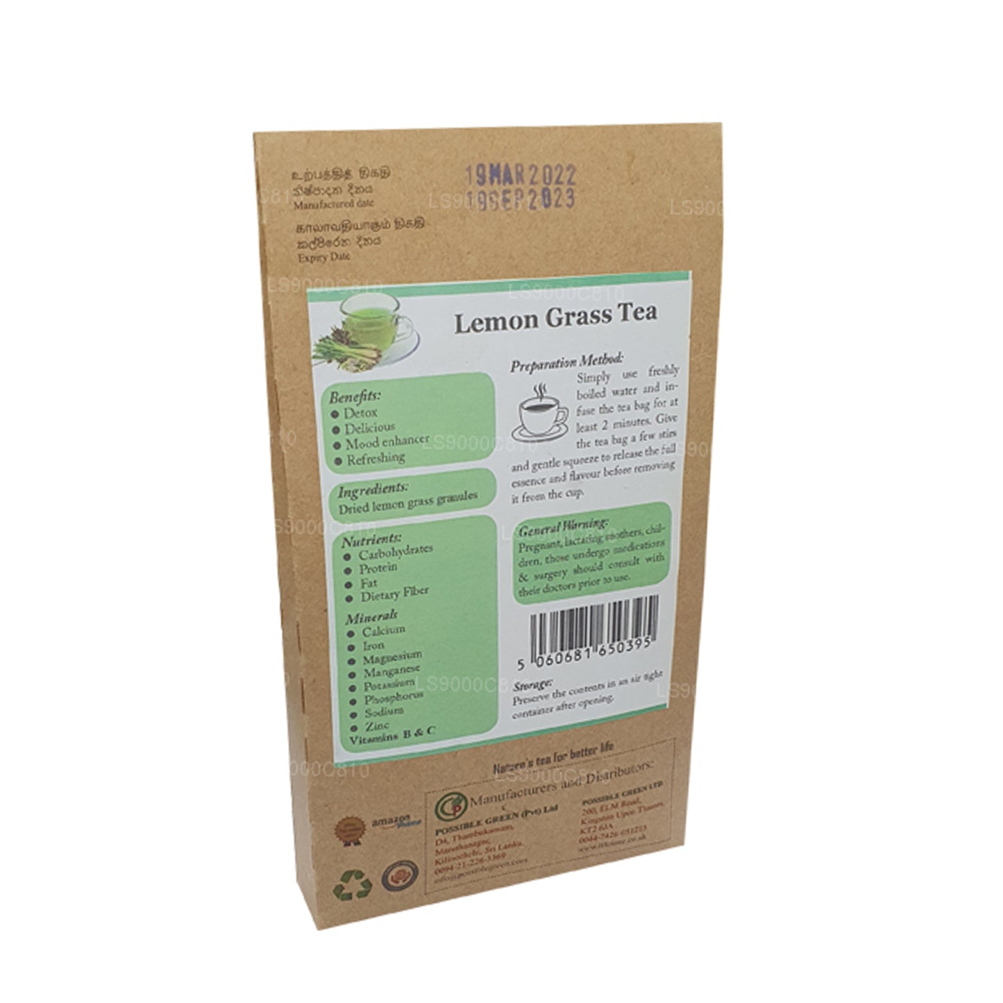 Lifetone Citrongræs Te (30 g)