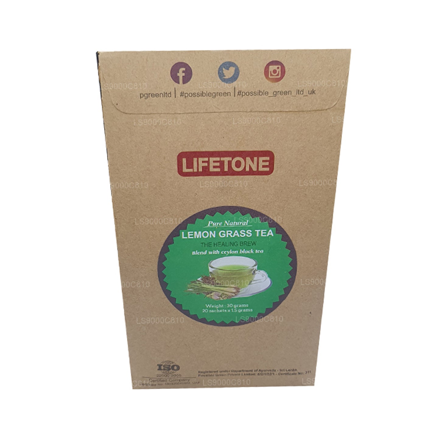 Lifetone Citrongræs Te (30 g)