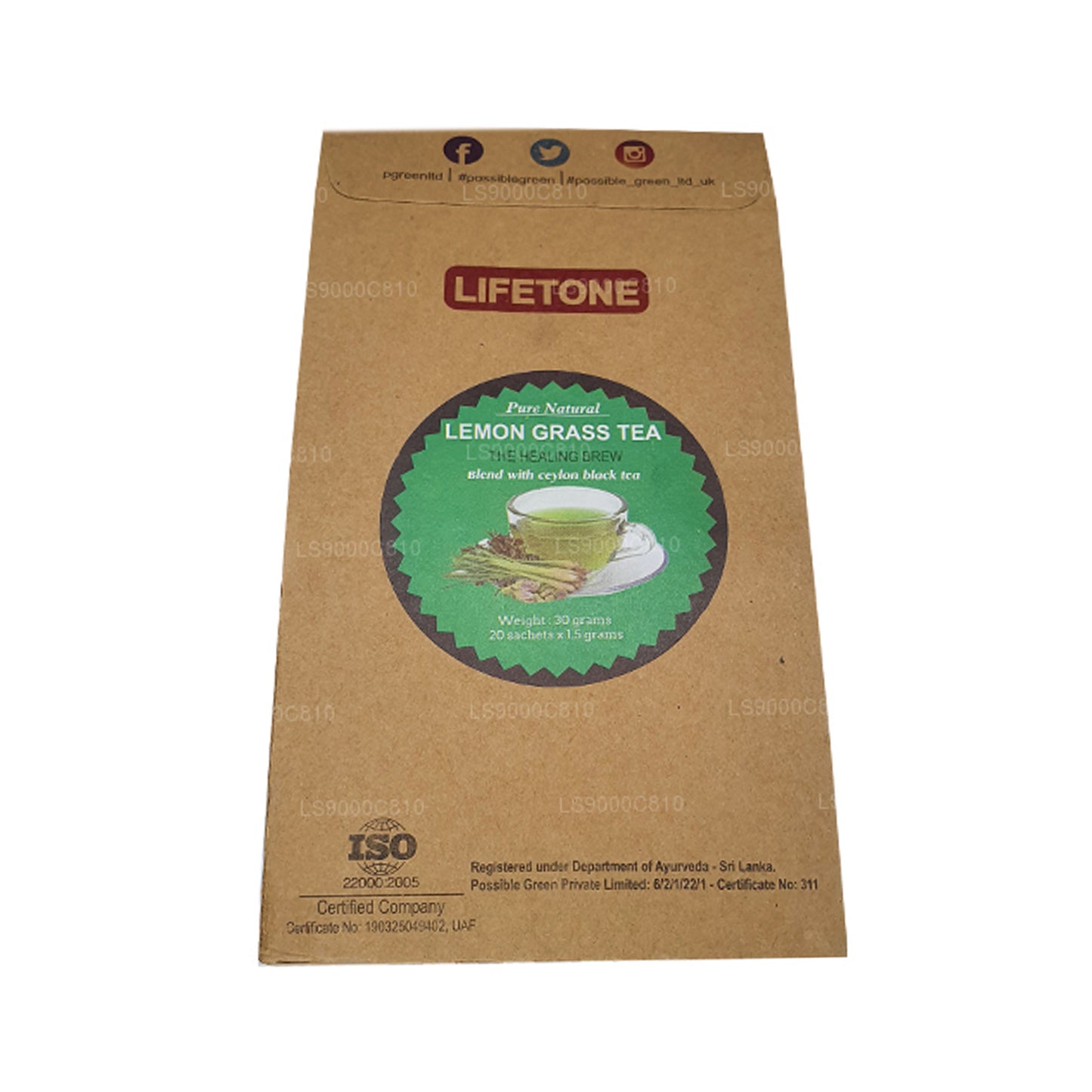 Lifetone Citrongræs Te (30 g)