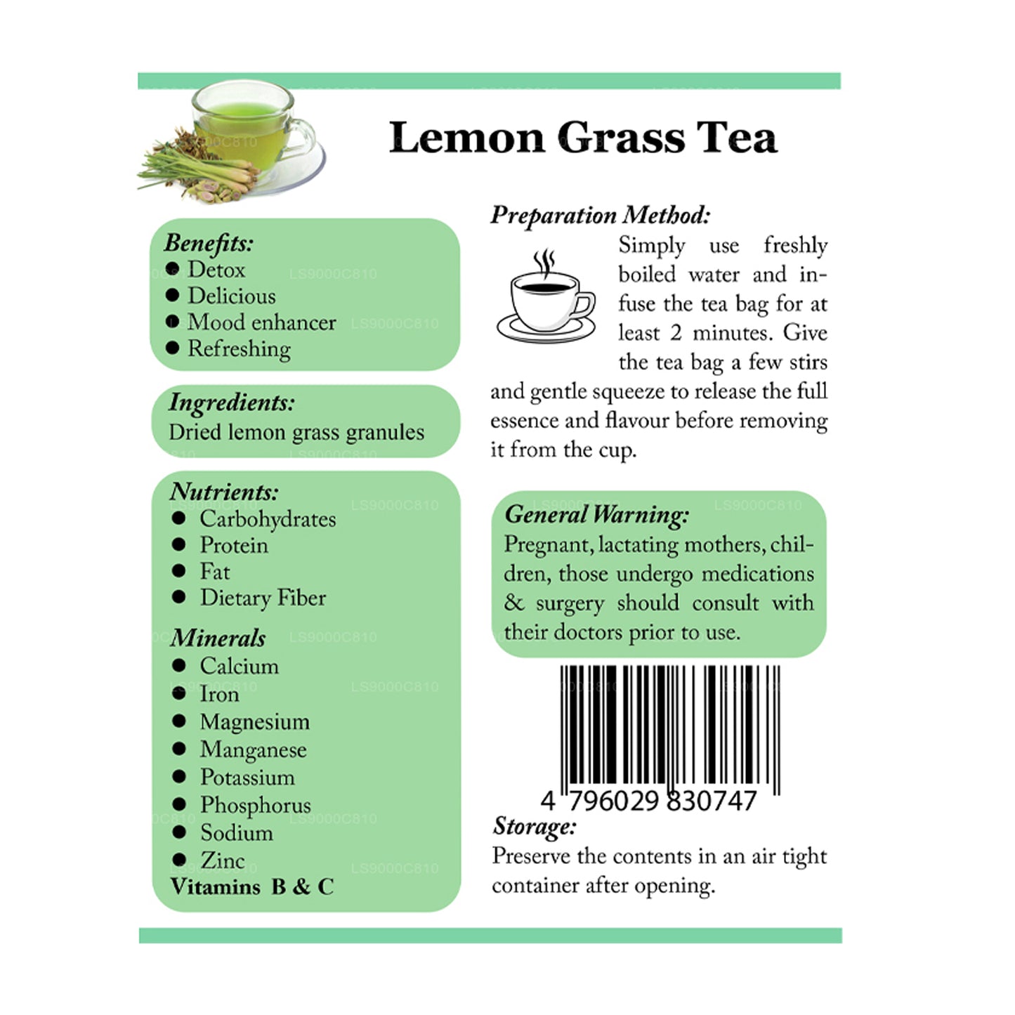 Lifetone Citrongræs Te (30 g)