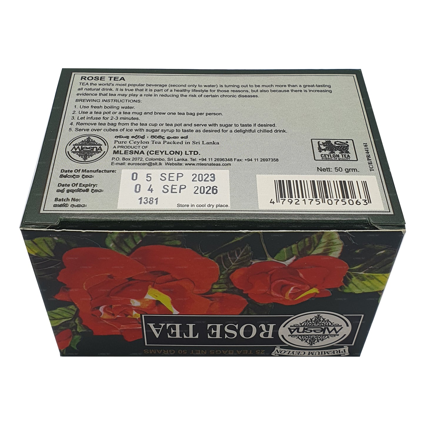 Mlesna Rose Te (50g) 25 tebreve