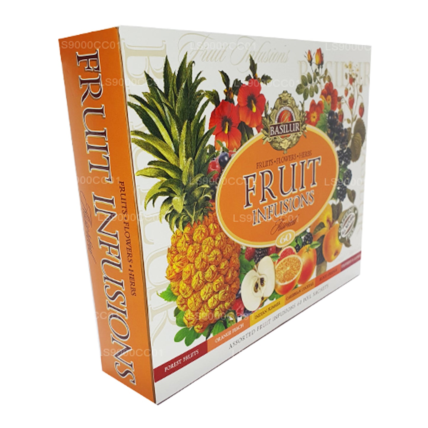 Basilur Ceylon te „Frugtinfusioner“ Assorterede 60 teposer