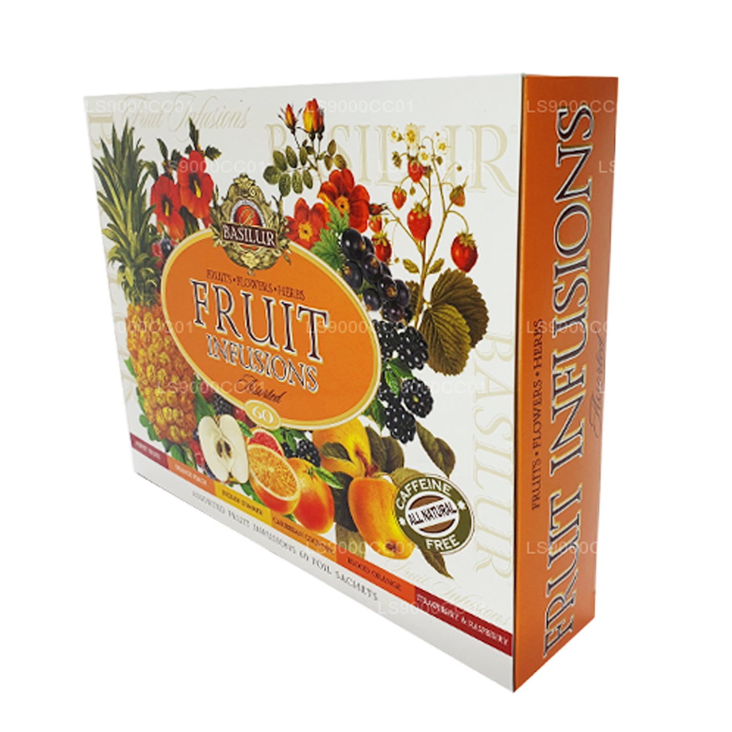 Basilur Ceylon te „Frugtinfusioner“ Assorterede 60 teposer