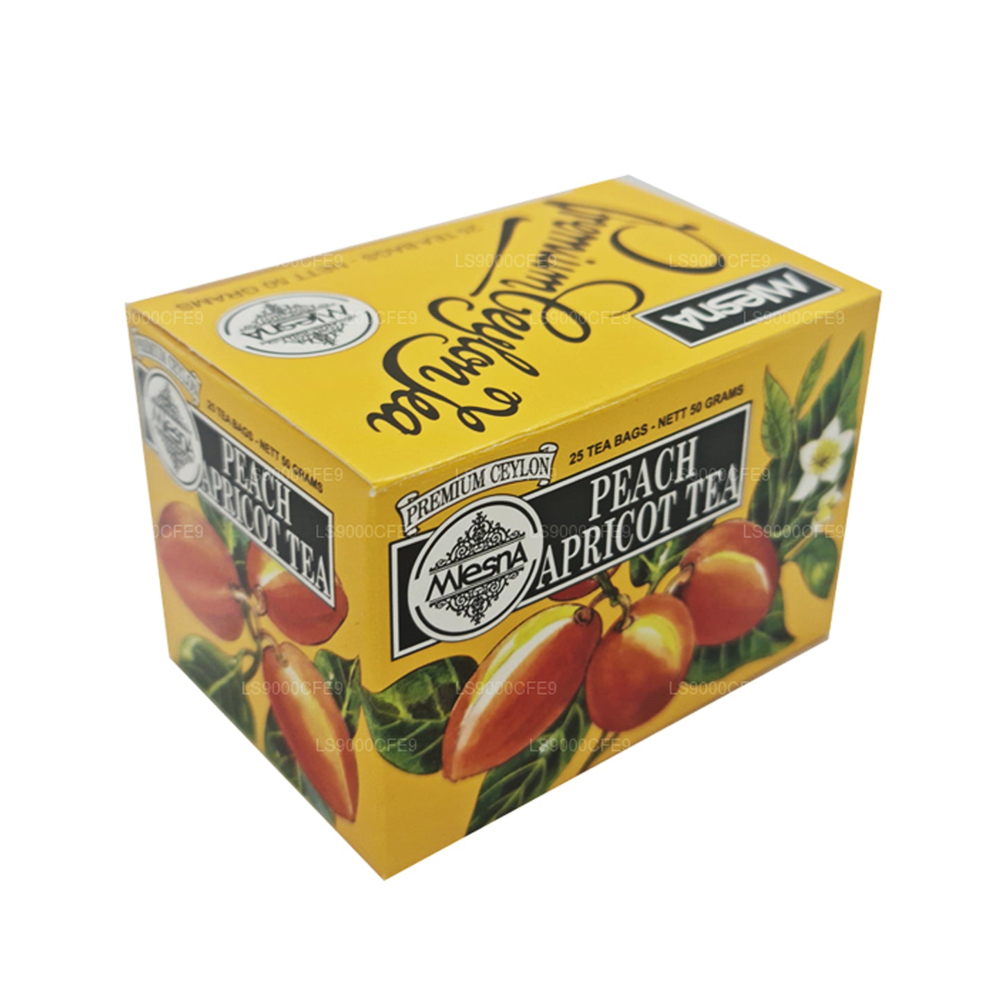 Mlesna Fersken Abrikos Te 25 Tebreve (50g)