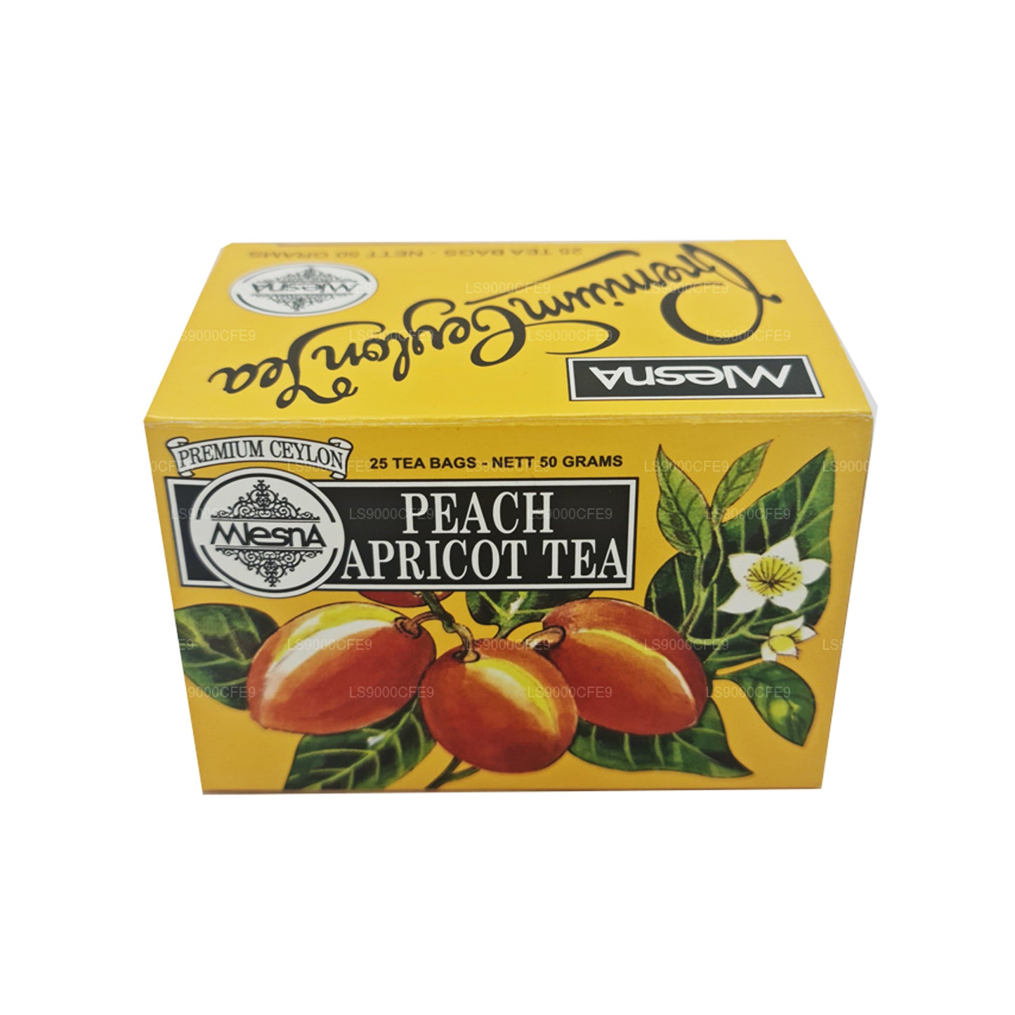 Mlesna Fersken Abrikos Te 25 Tebreve (50g)