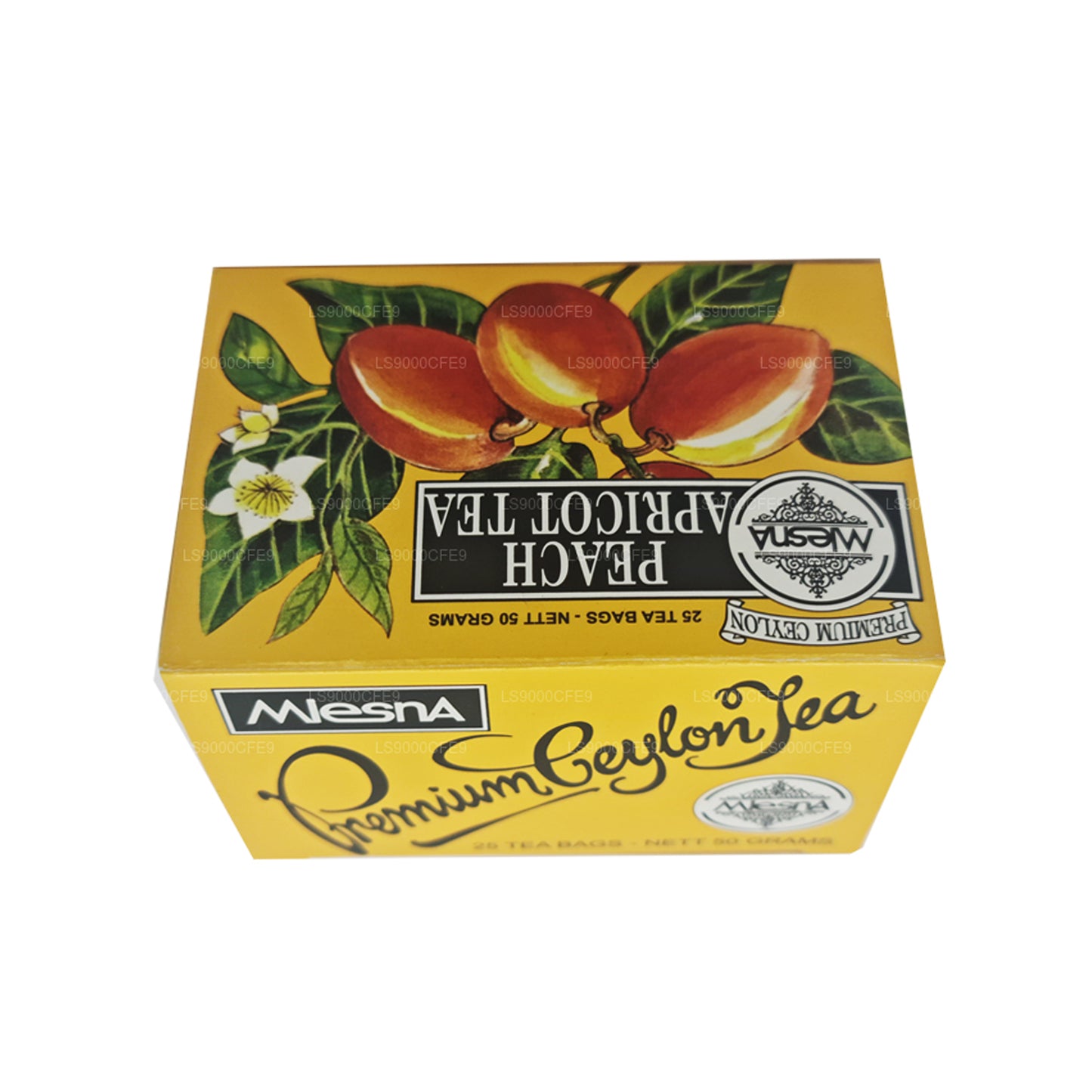 Mlesna Fersken Abrikos Te 25 Tebreve (50g)
