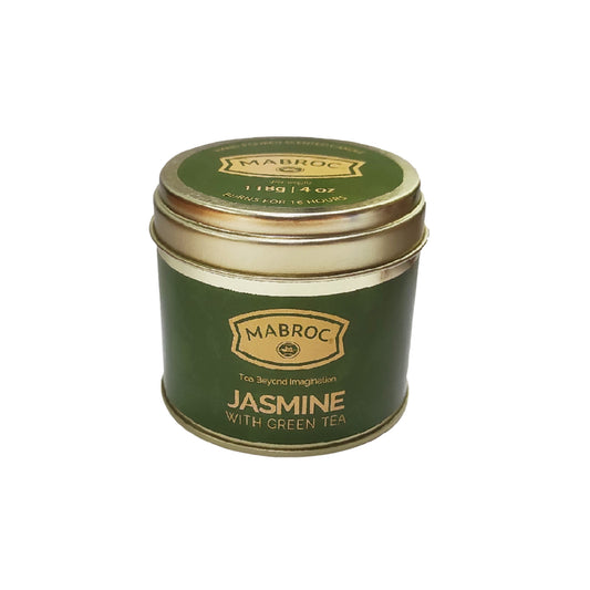 Mabroc te infuseret lysdåse med jasmin og grøn te (118g)