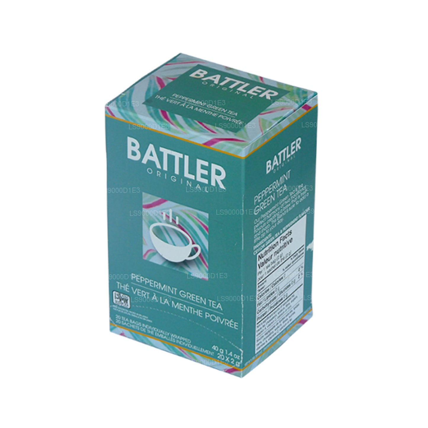 Battler Original Pebermynte Grøn Te (40g) 20 Teposer