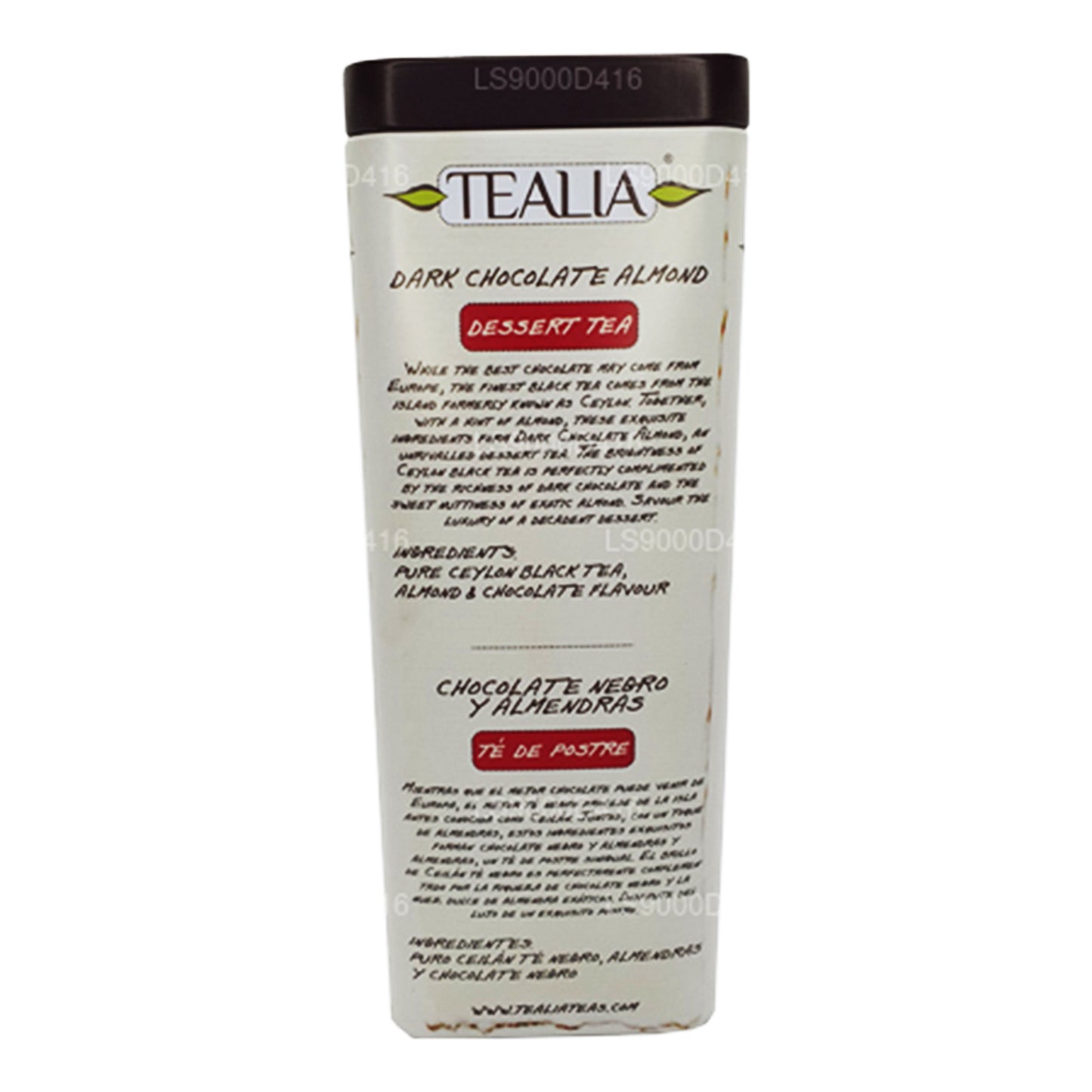 Tealia Mørk Chokolade Mandel Loose Leaf (100g)