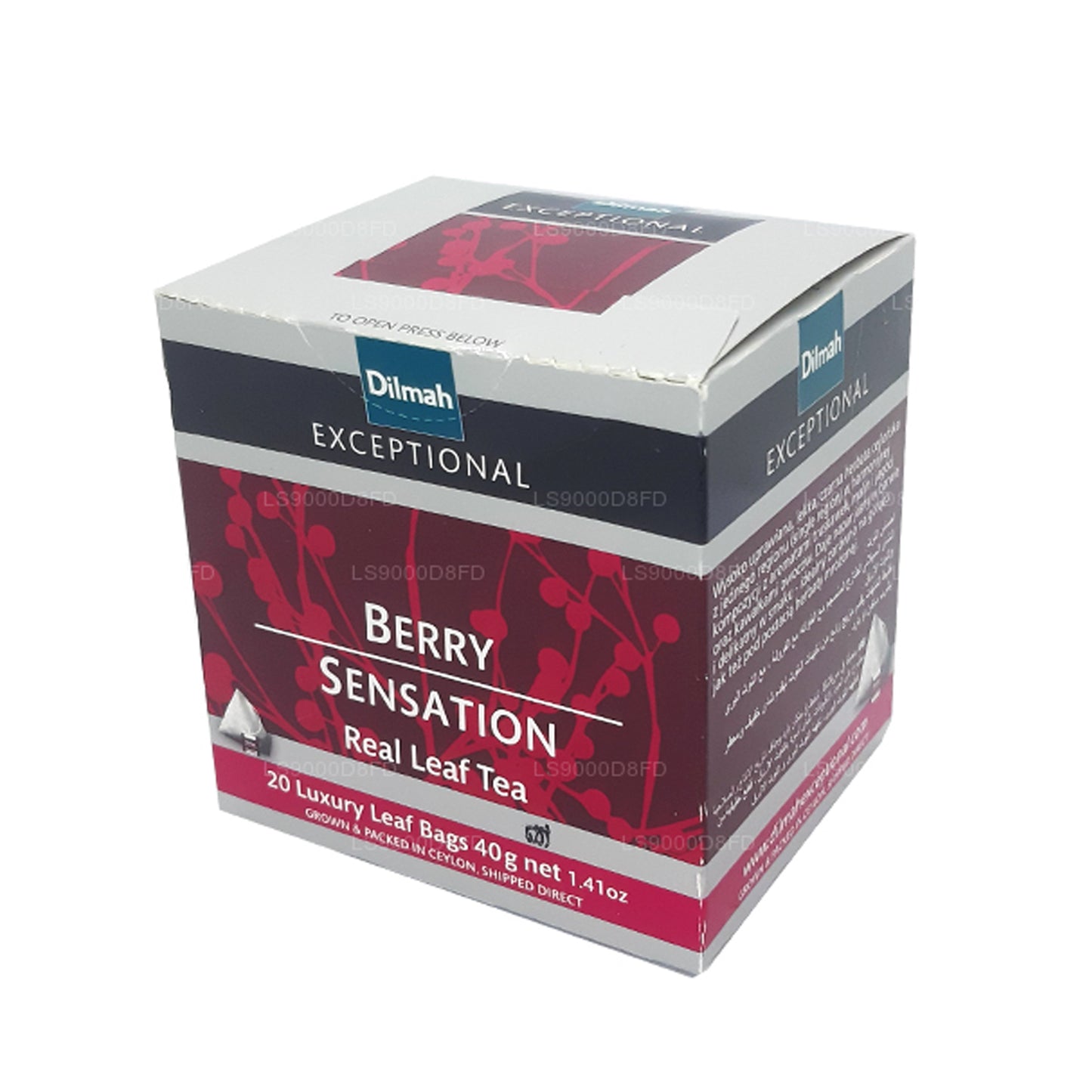 Dilmah Enestående Berry Sensation Ægte Leaf Te (40g) 20 teposer