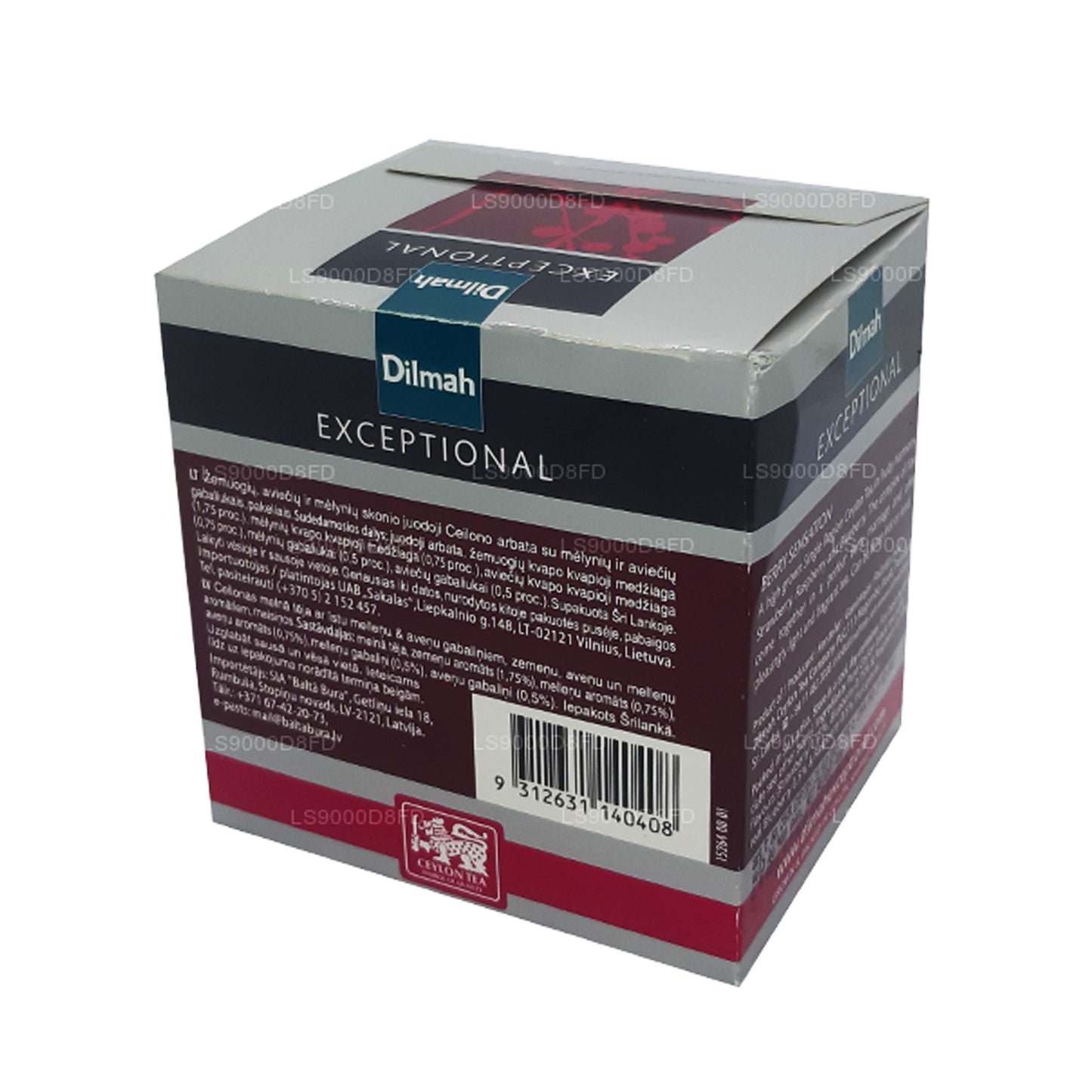 Dilmah Enestående Berry Sensation Ægte Leaf Te (40g) 20 teposer