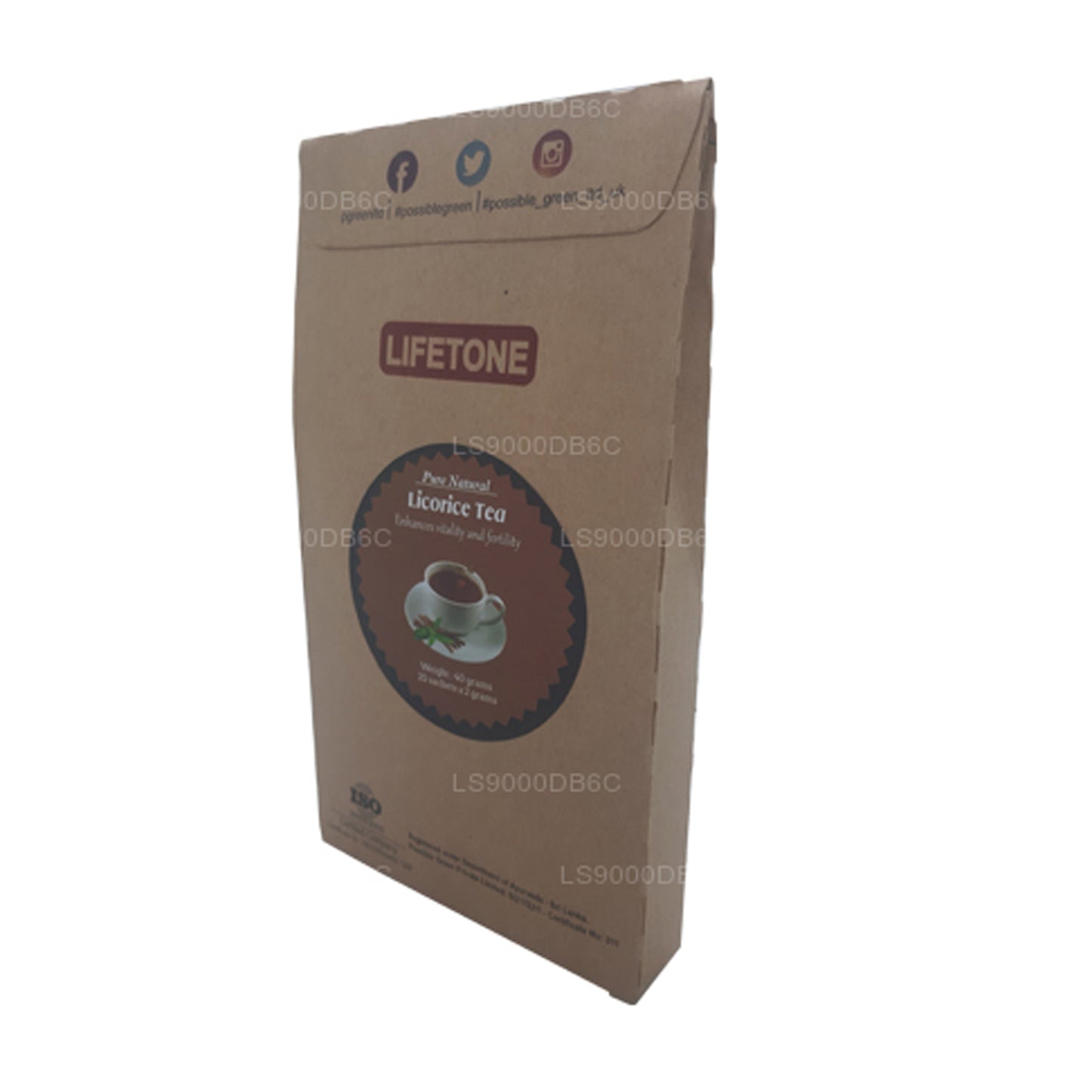 Lifetone lakrids te (40g)