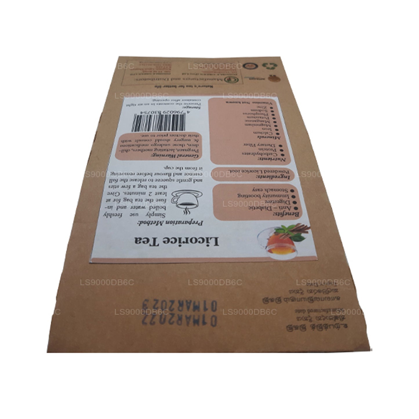 Lifetone lakrids te (40g)