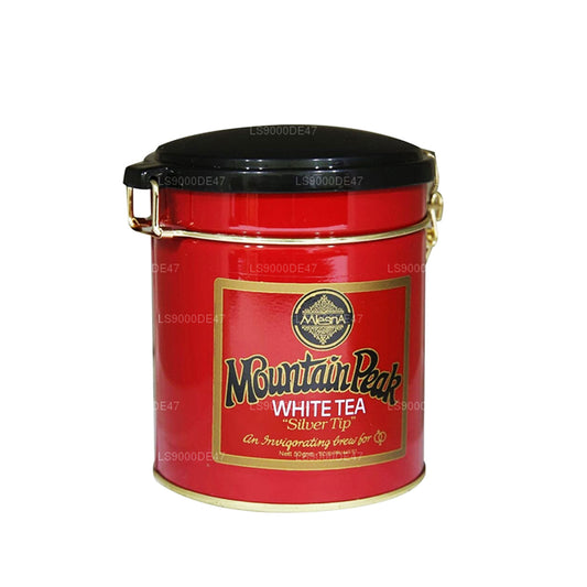 Mlesna Mountain Peak hvid „Silver Tip“ bladte i metalcaddy (50g)