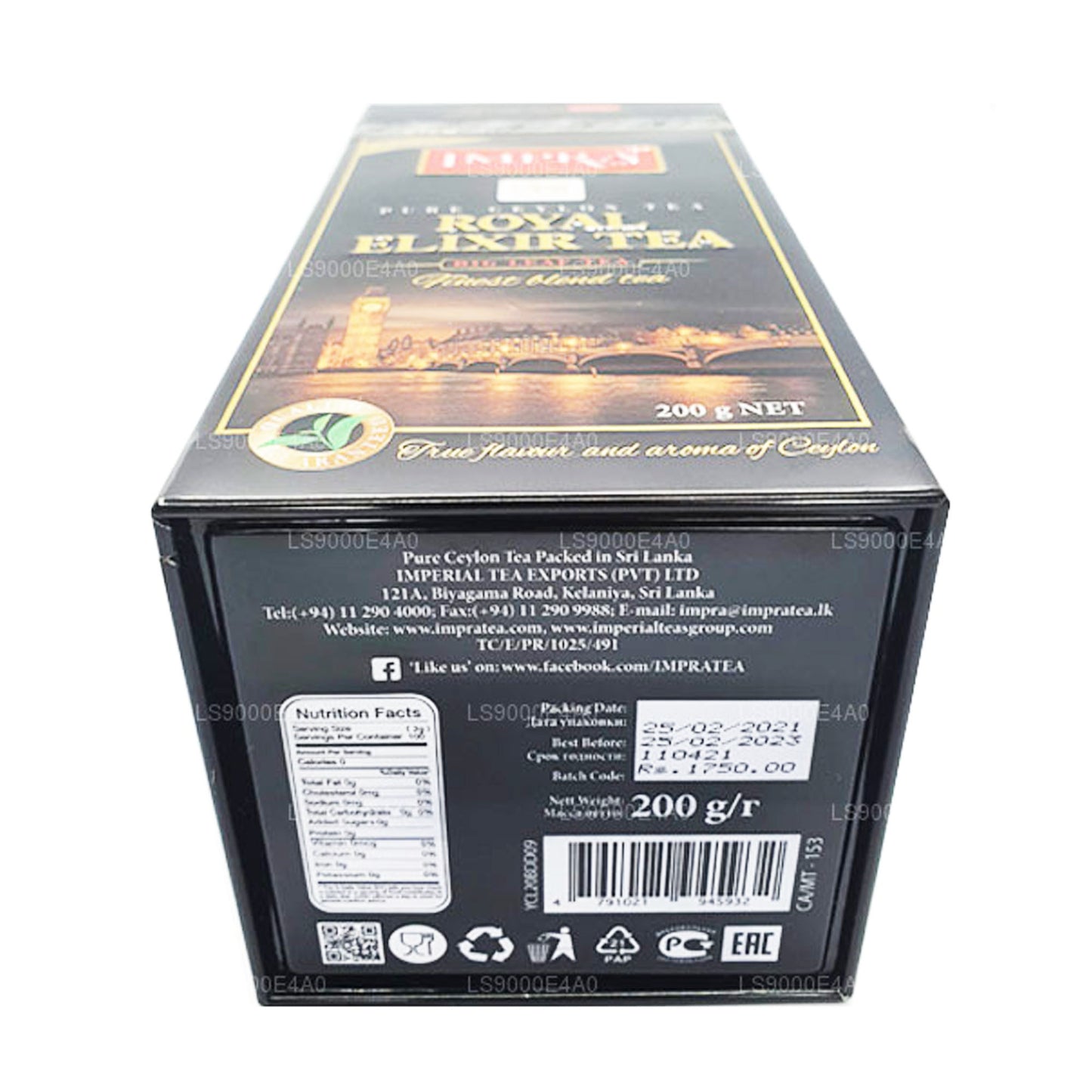 Impra Royal Elixir Knight Ren Ceylon te (200g)
