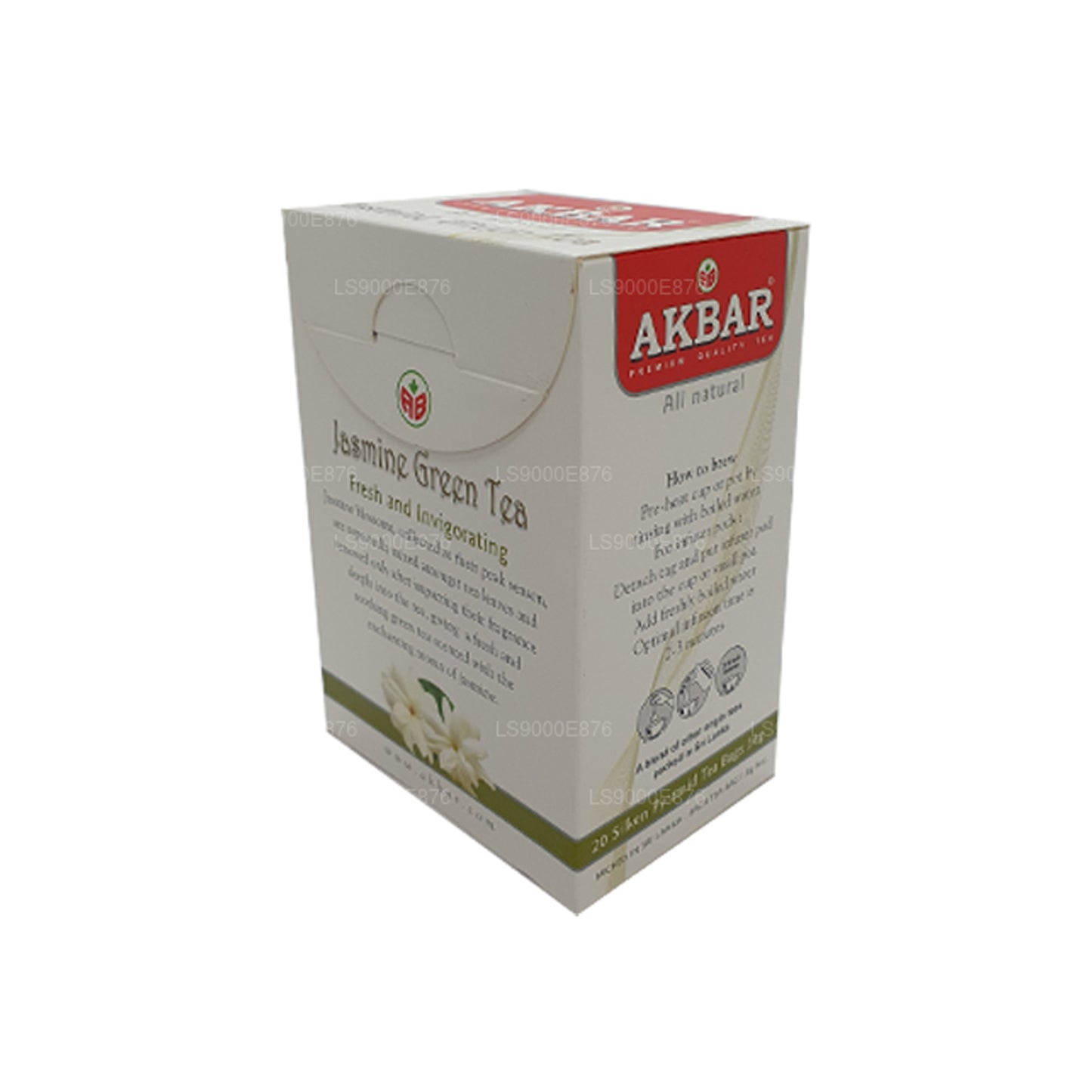 Akbar Jasmine Grøn Te (36g) 20 Teposer