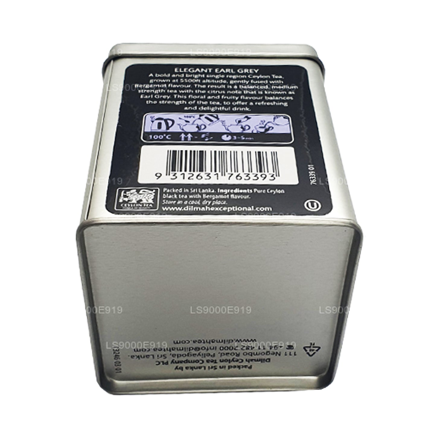Dilmah Enestående Elegant Earl Grey Real Leaf Te (100 g)